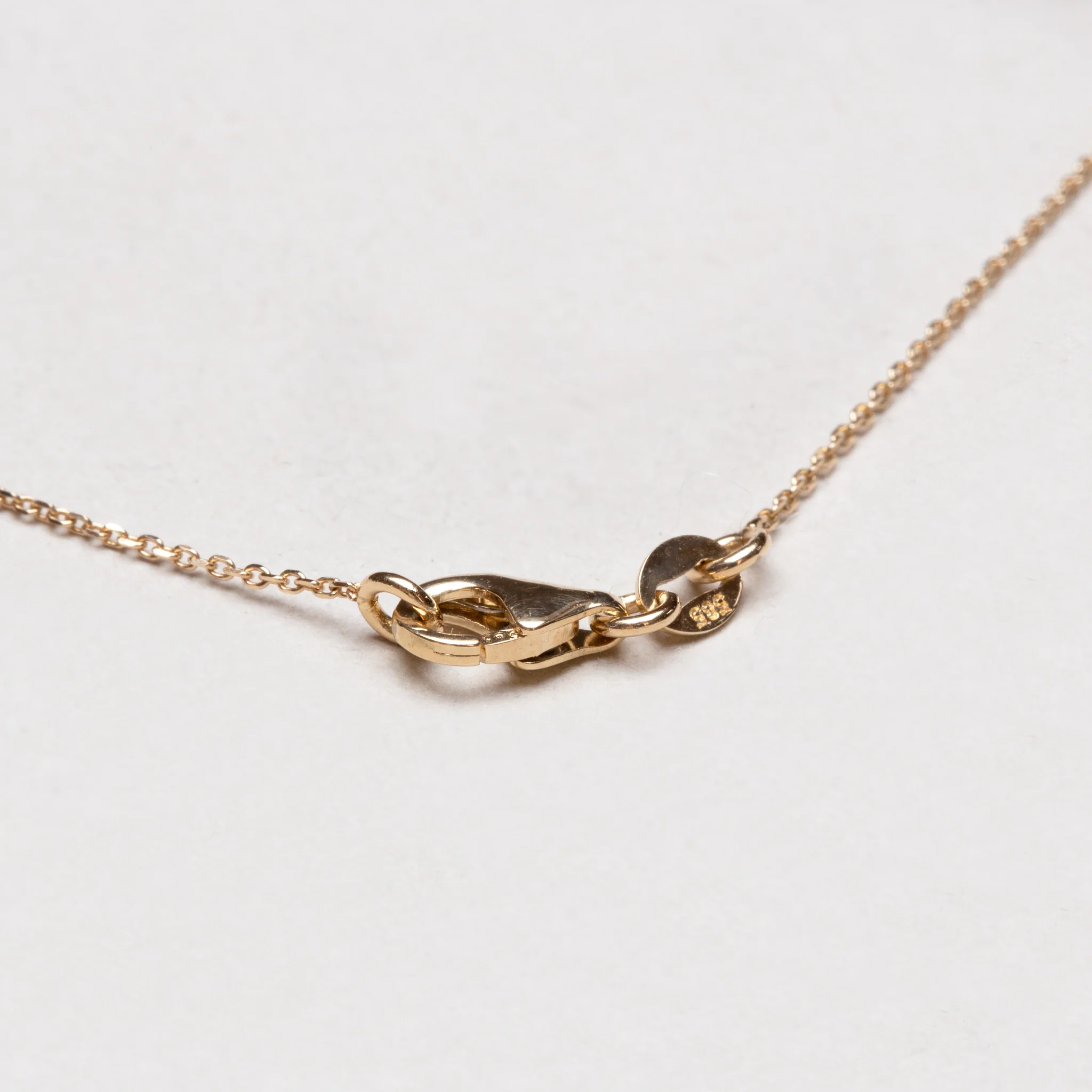 14ct Gold Diamond Cloud Chain Necklace - Image 3