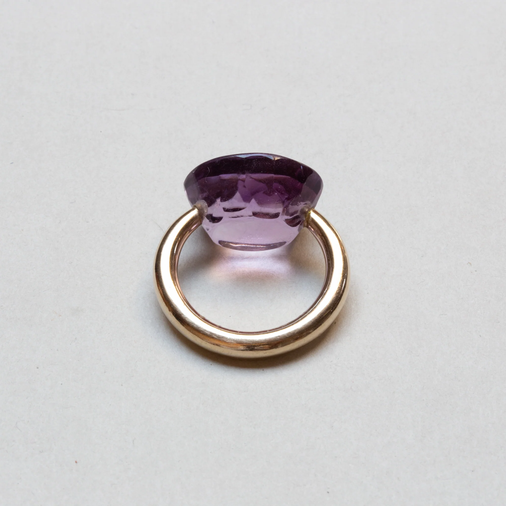 Vintage 18ct Gold Ring with Amethyst - Image 3