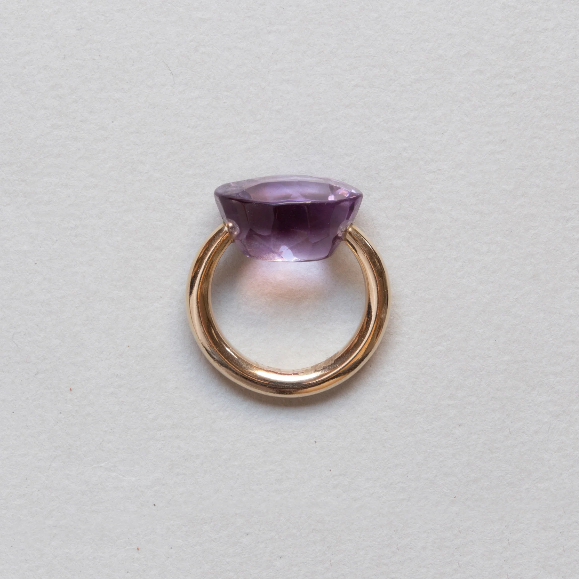 Vintage 18ct Gold Ring with Amethyst - Image 4