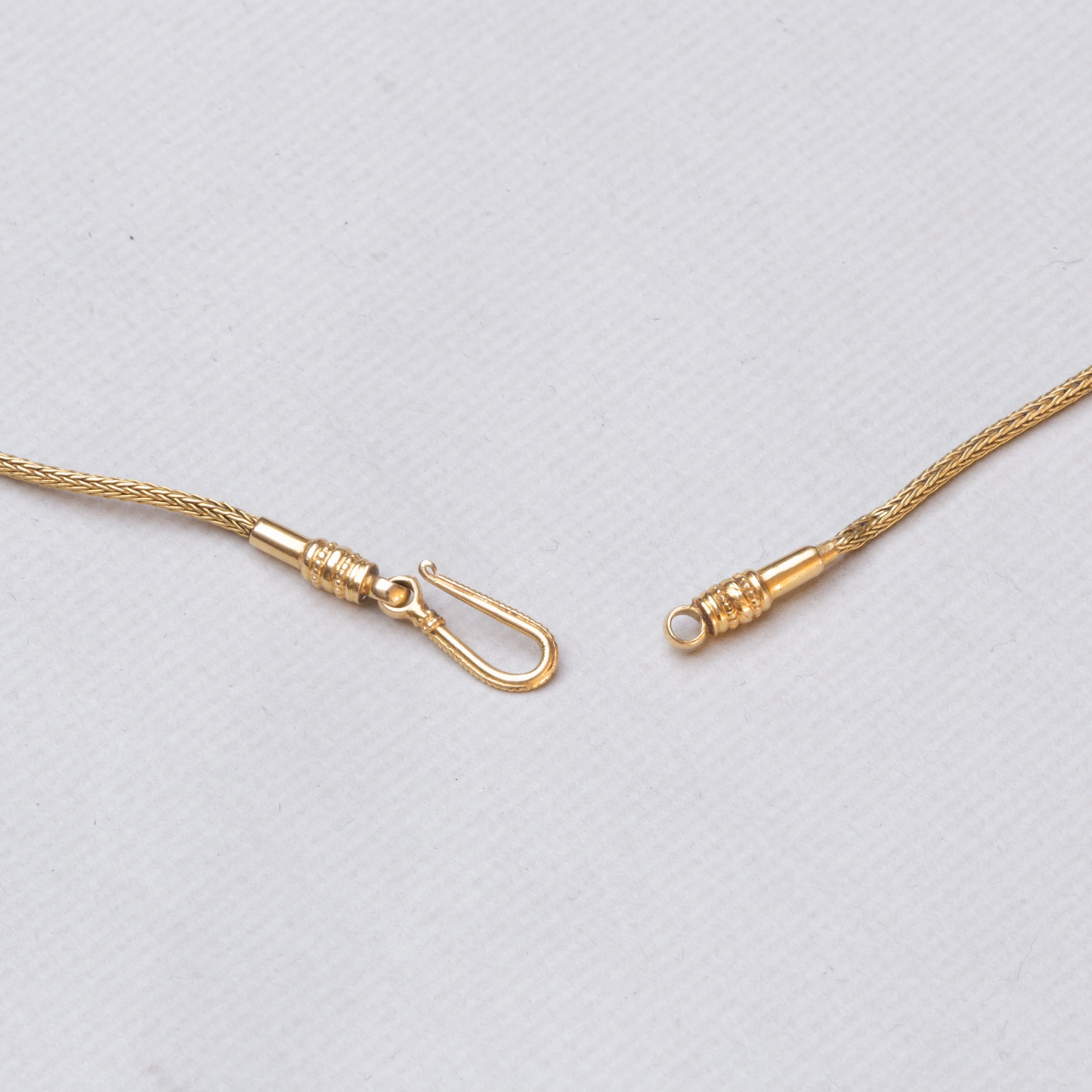 9ct Gold Chain Necklace with Rutilated Quartz - Image 4