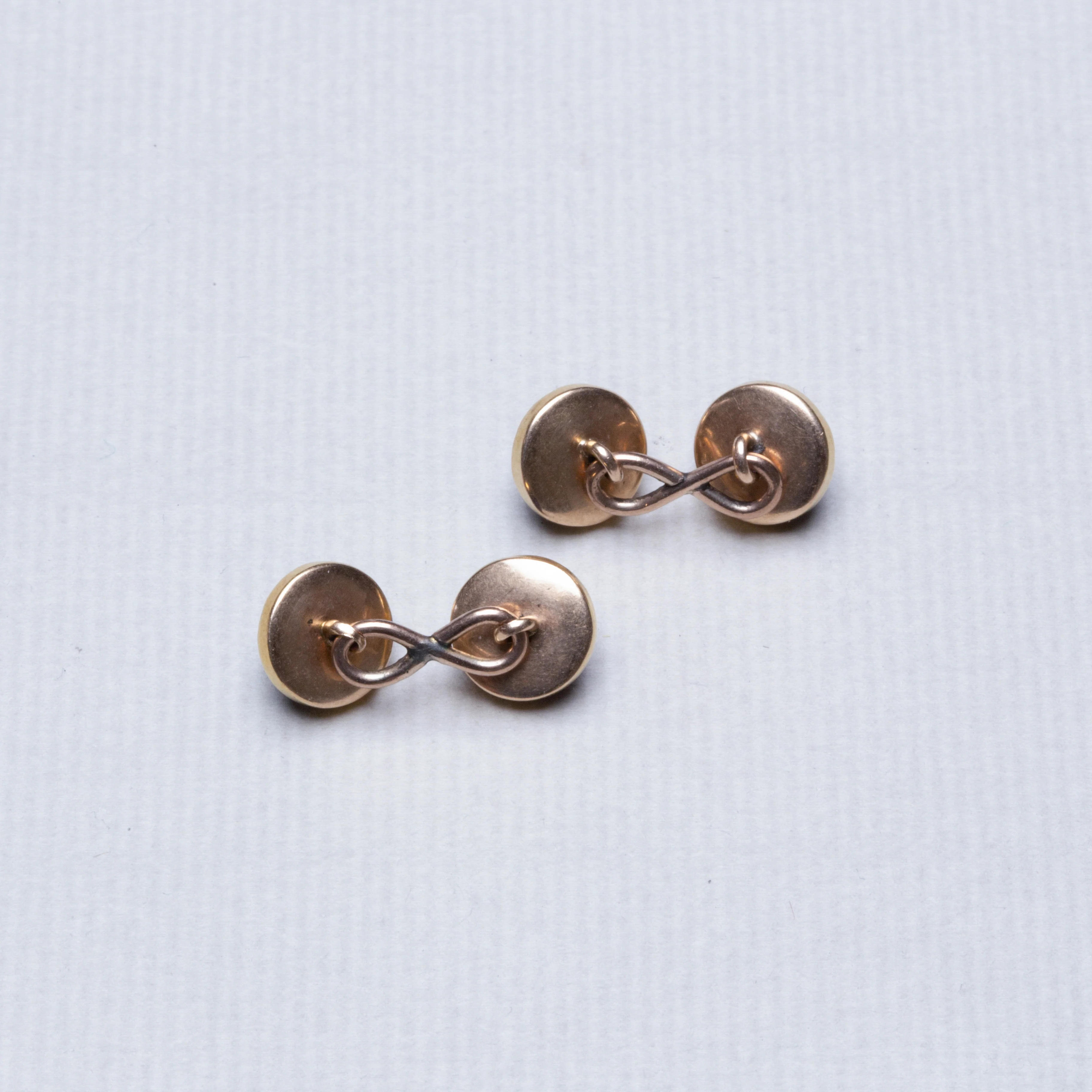 9ct Gold Vintage Lapis Cufflink - Image 2