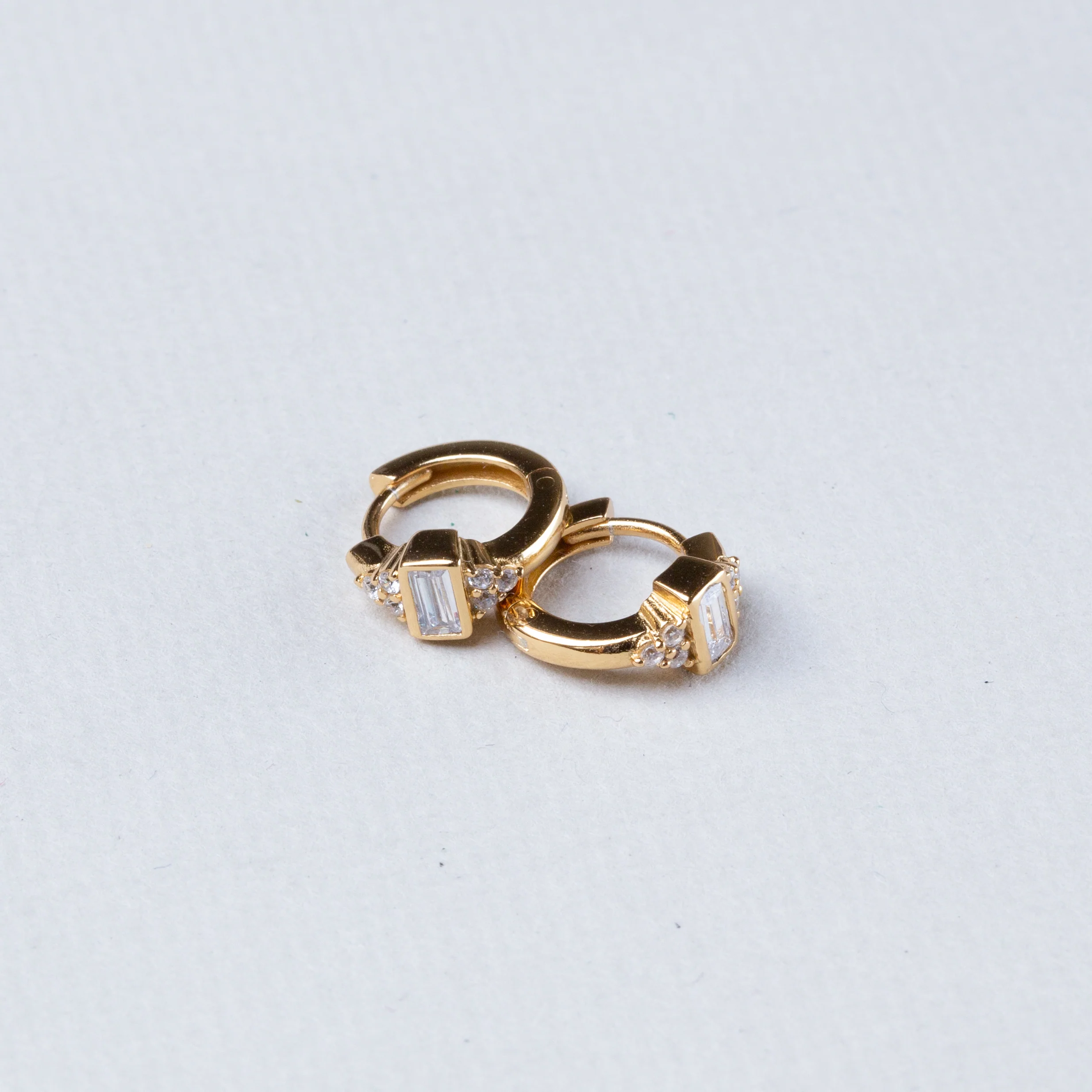 Audrey Huggie Hoop Earrings - Image 3