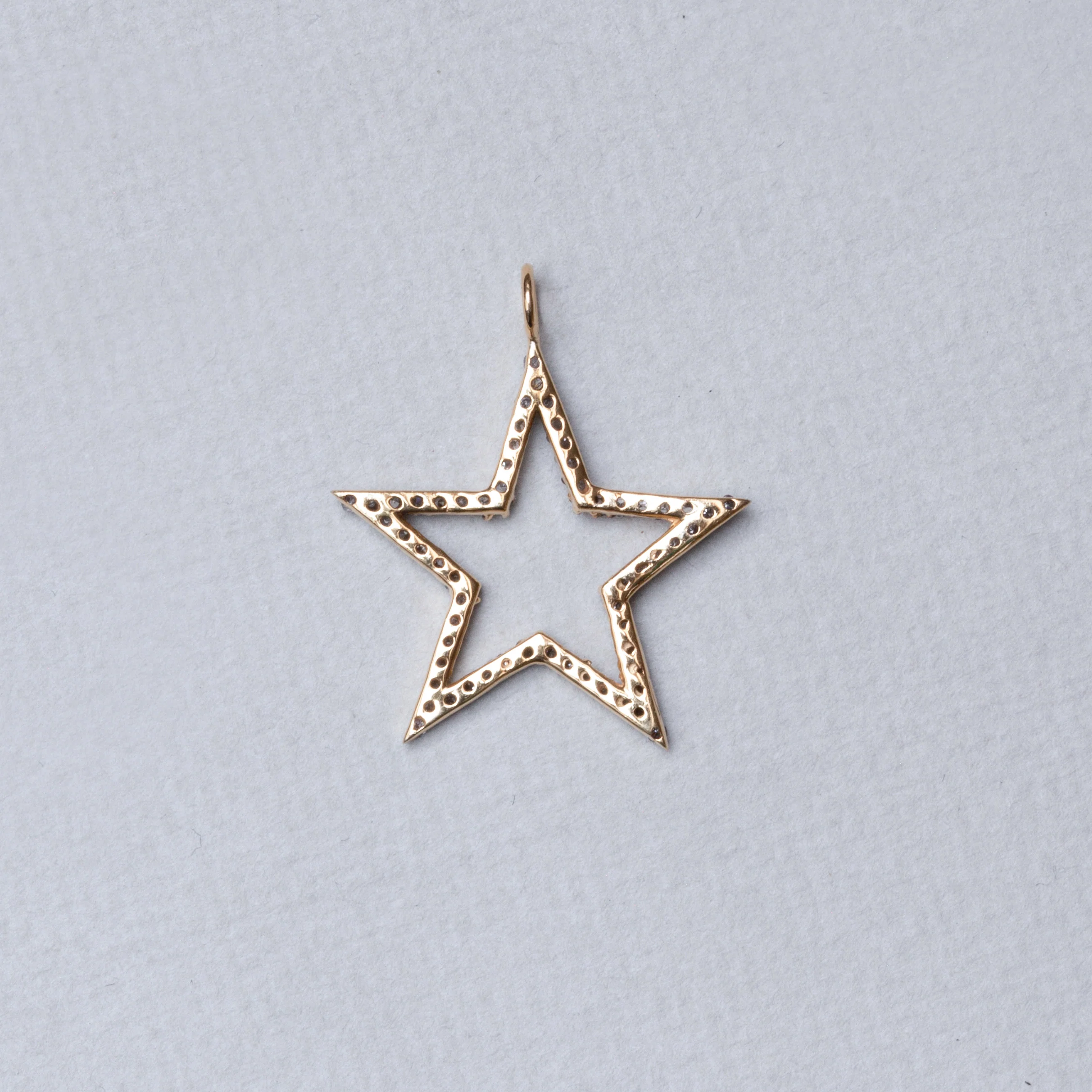 Big Diamond Star Pendant Charm - Image 2
