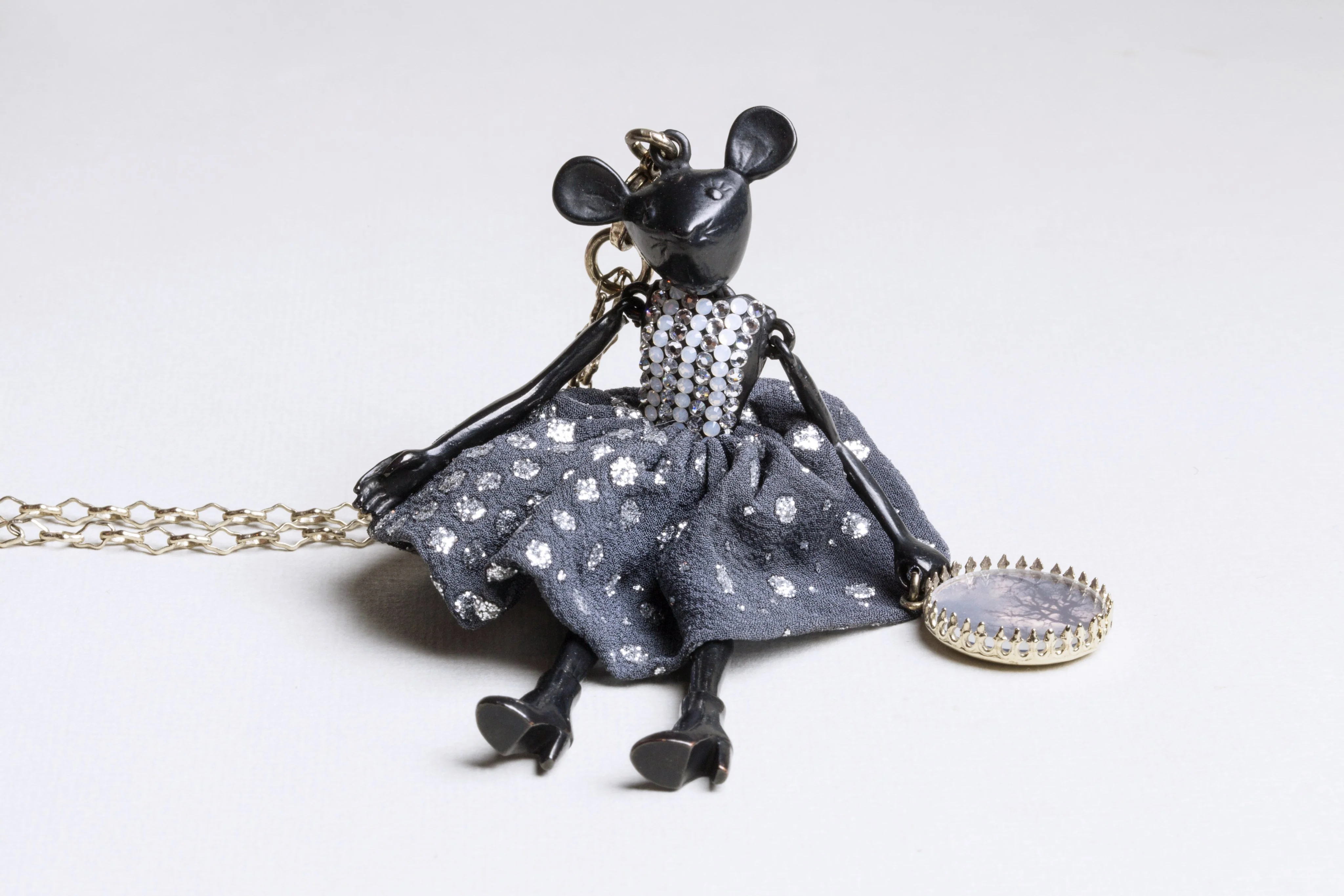 Black Mouse Necklace - Image 2