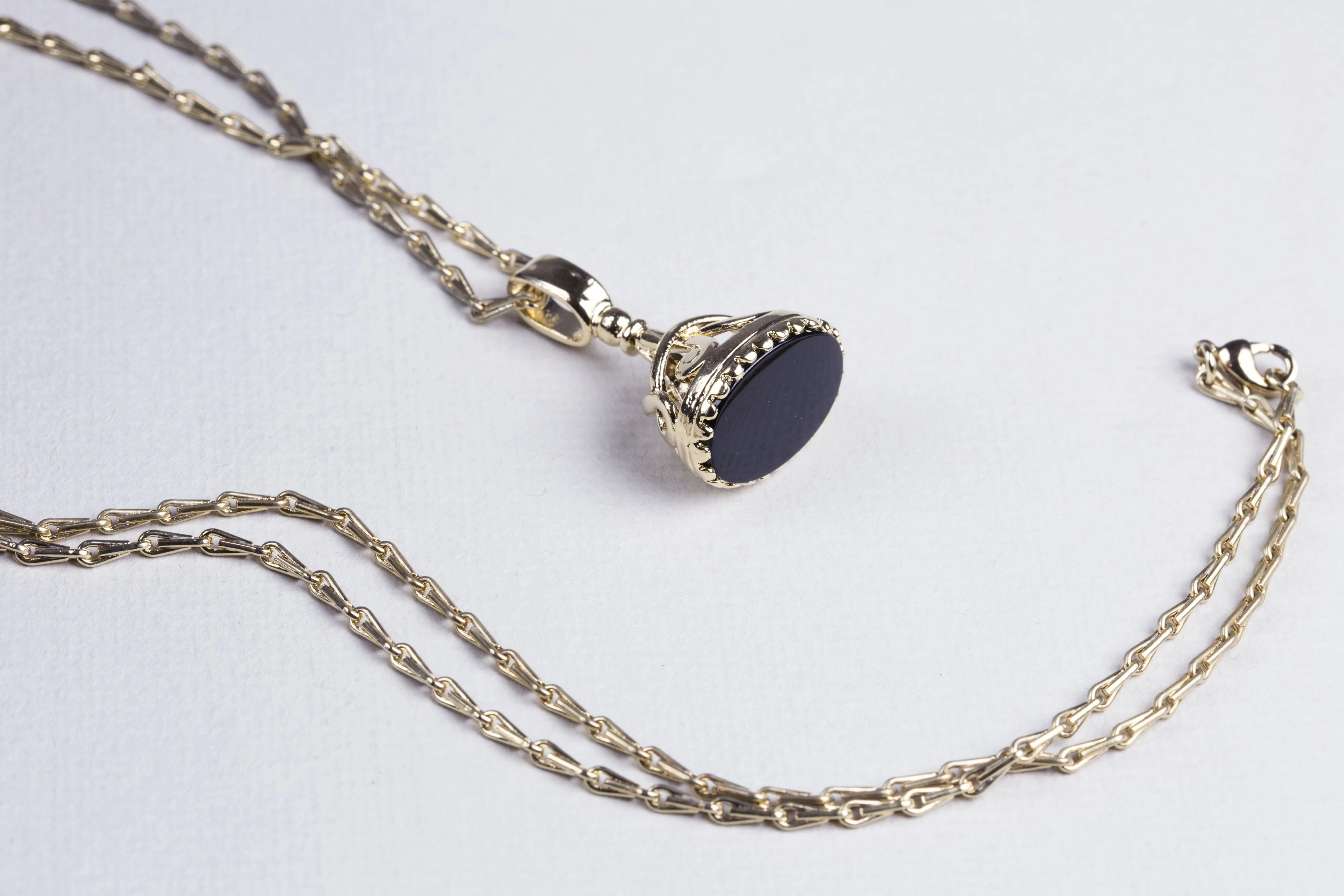 Black Onyx Seal Necklace - Image 2