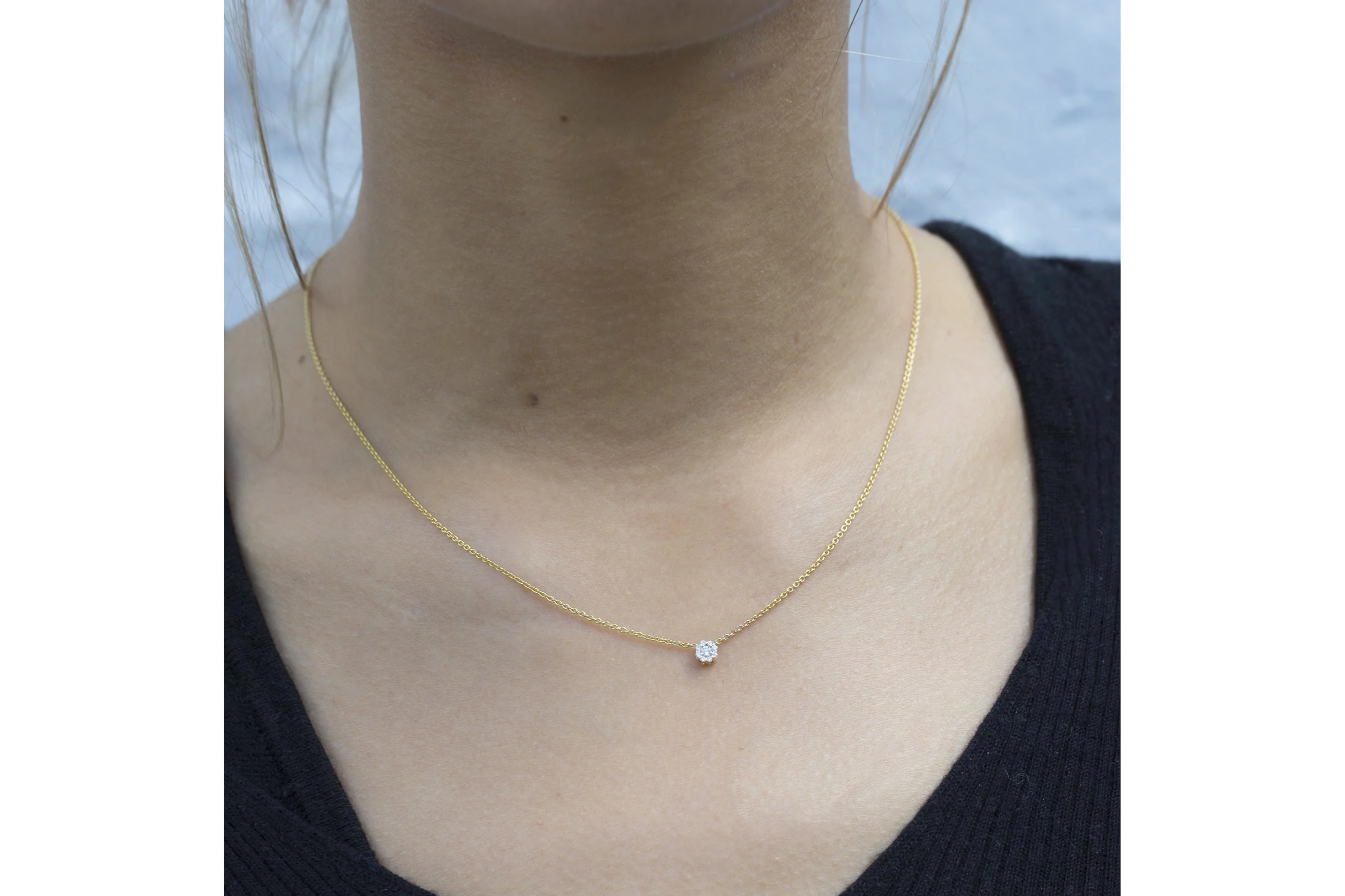 Blossom Gold and Diamond Necklace - Image 2