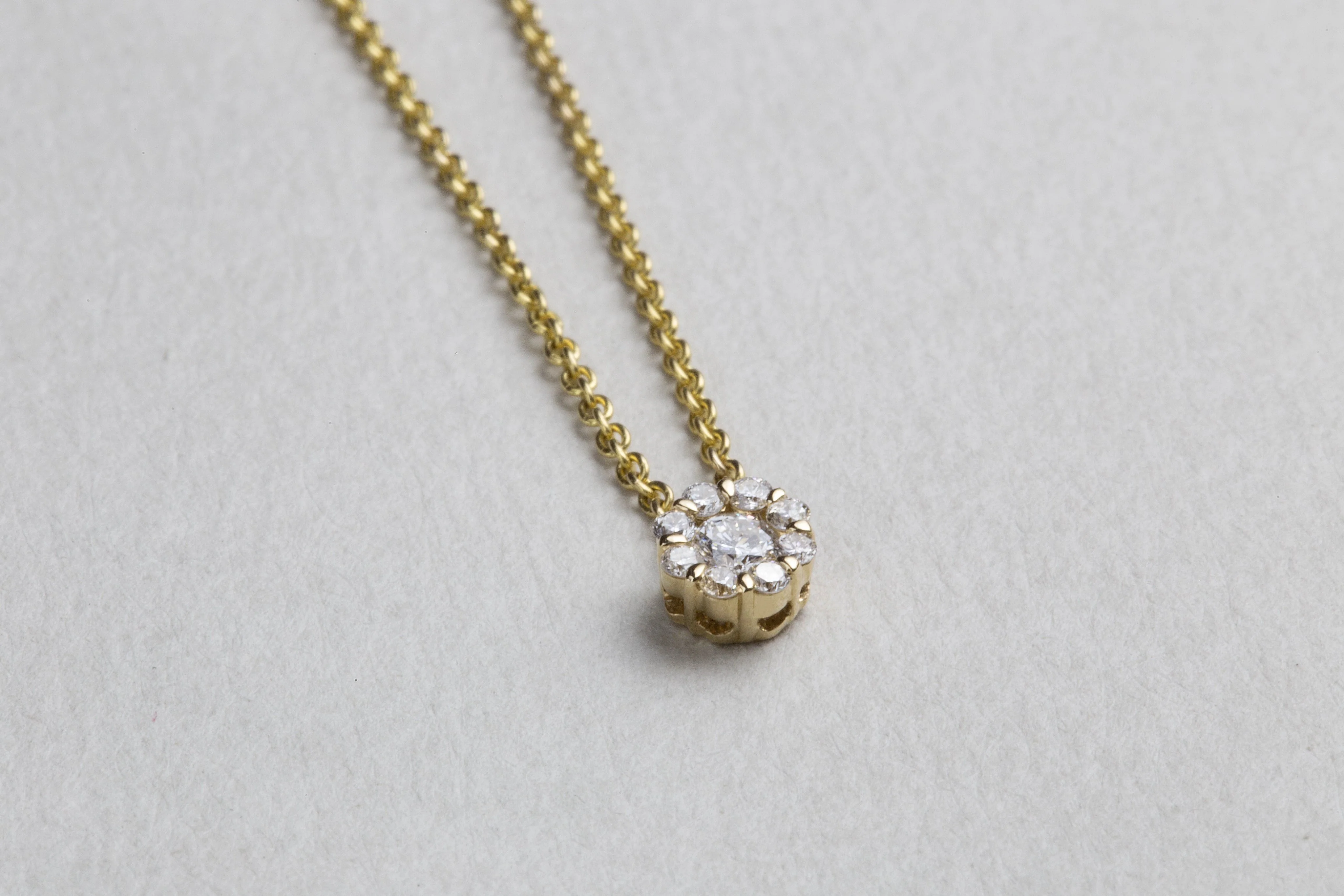 Blossom Gold and Diamond Necklace - Image 3