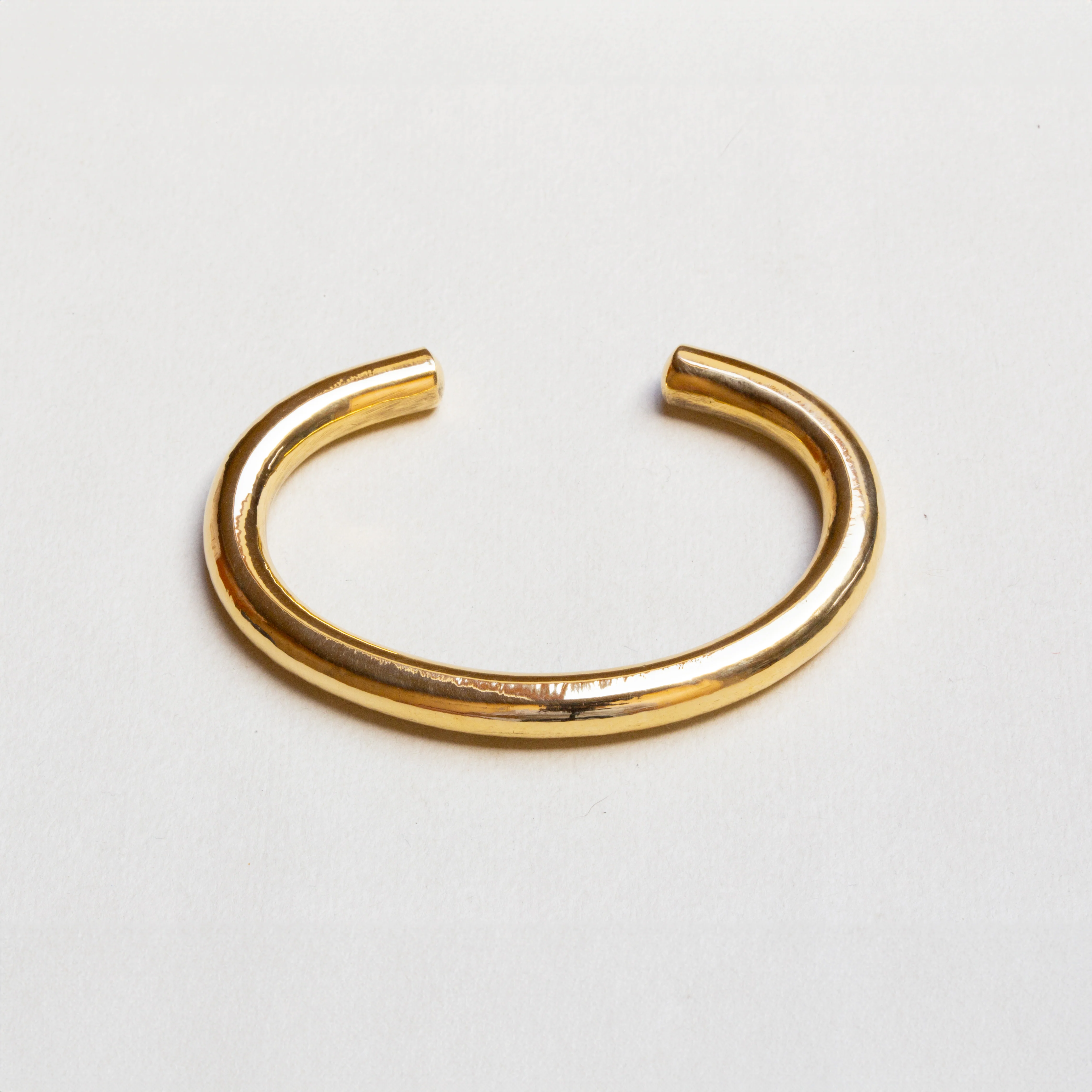 Brass Open Bangle Bracelet - Image 3