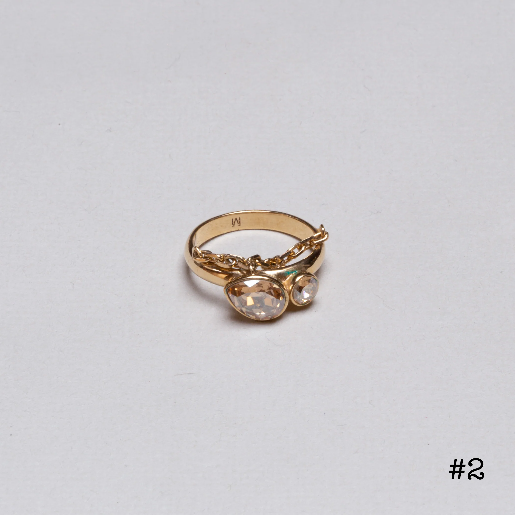 Vintage Christian Dior Stacking Rings - Image 3