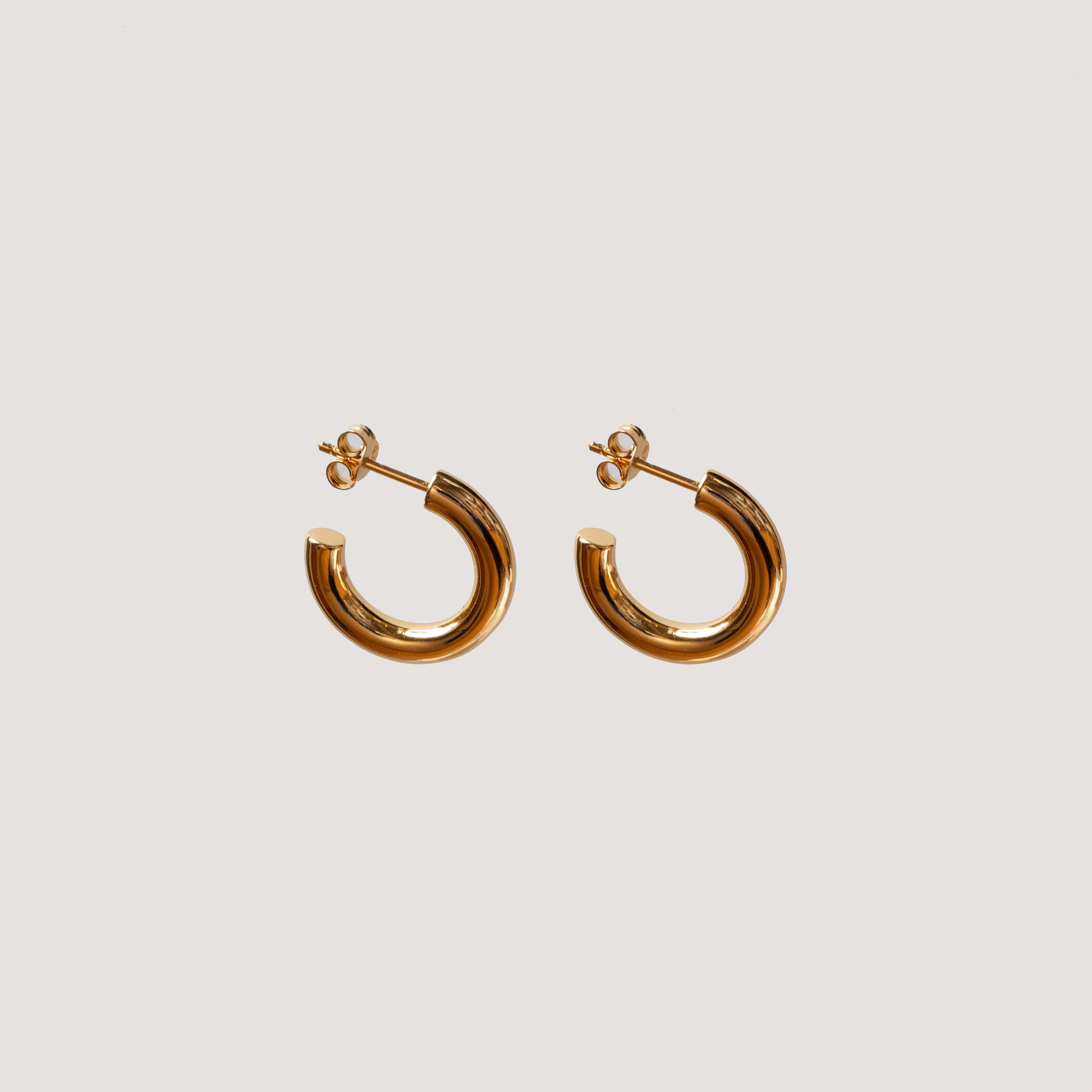 Chunky Hoop Stud Earrings