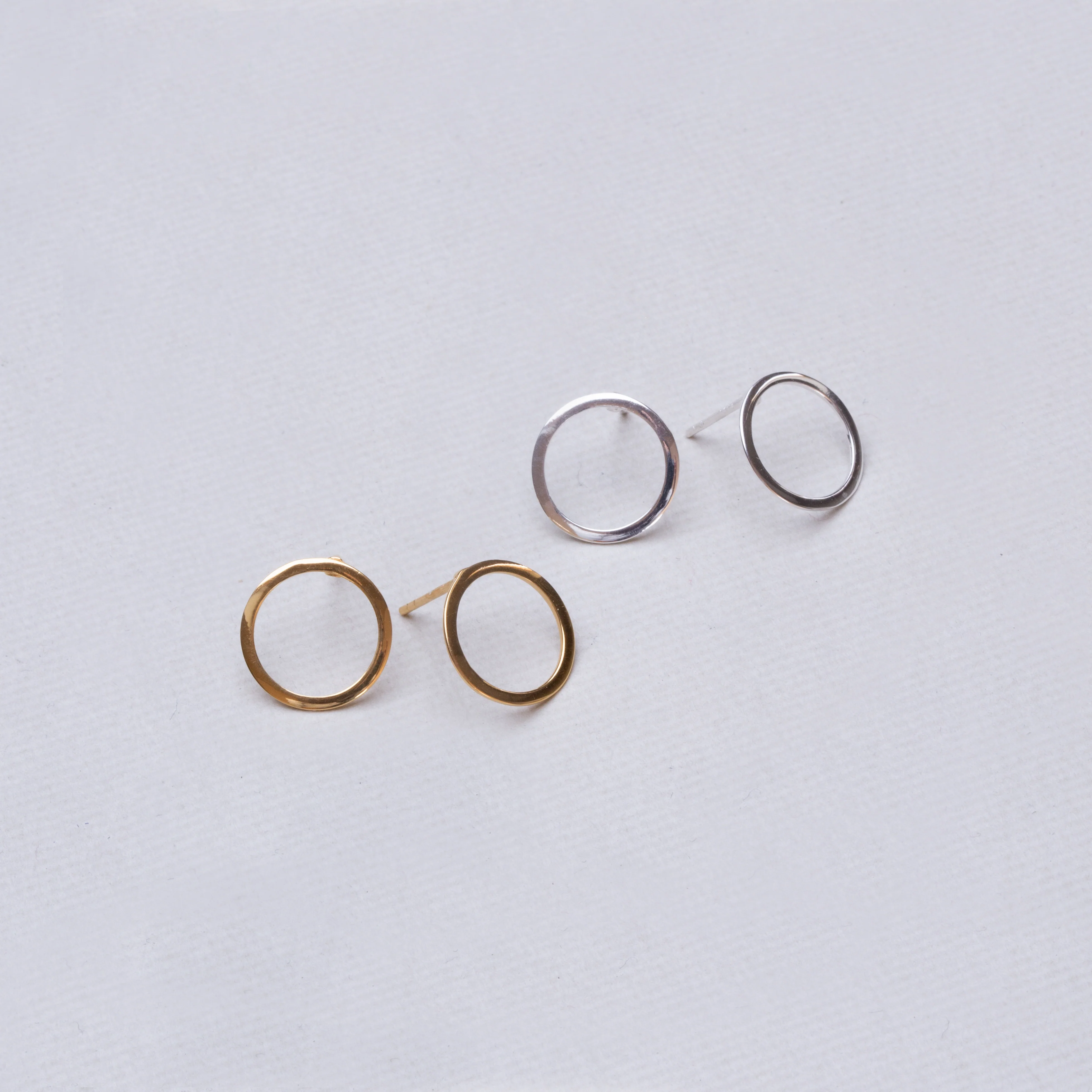 Circle Stud Earrings
