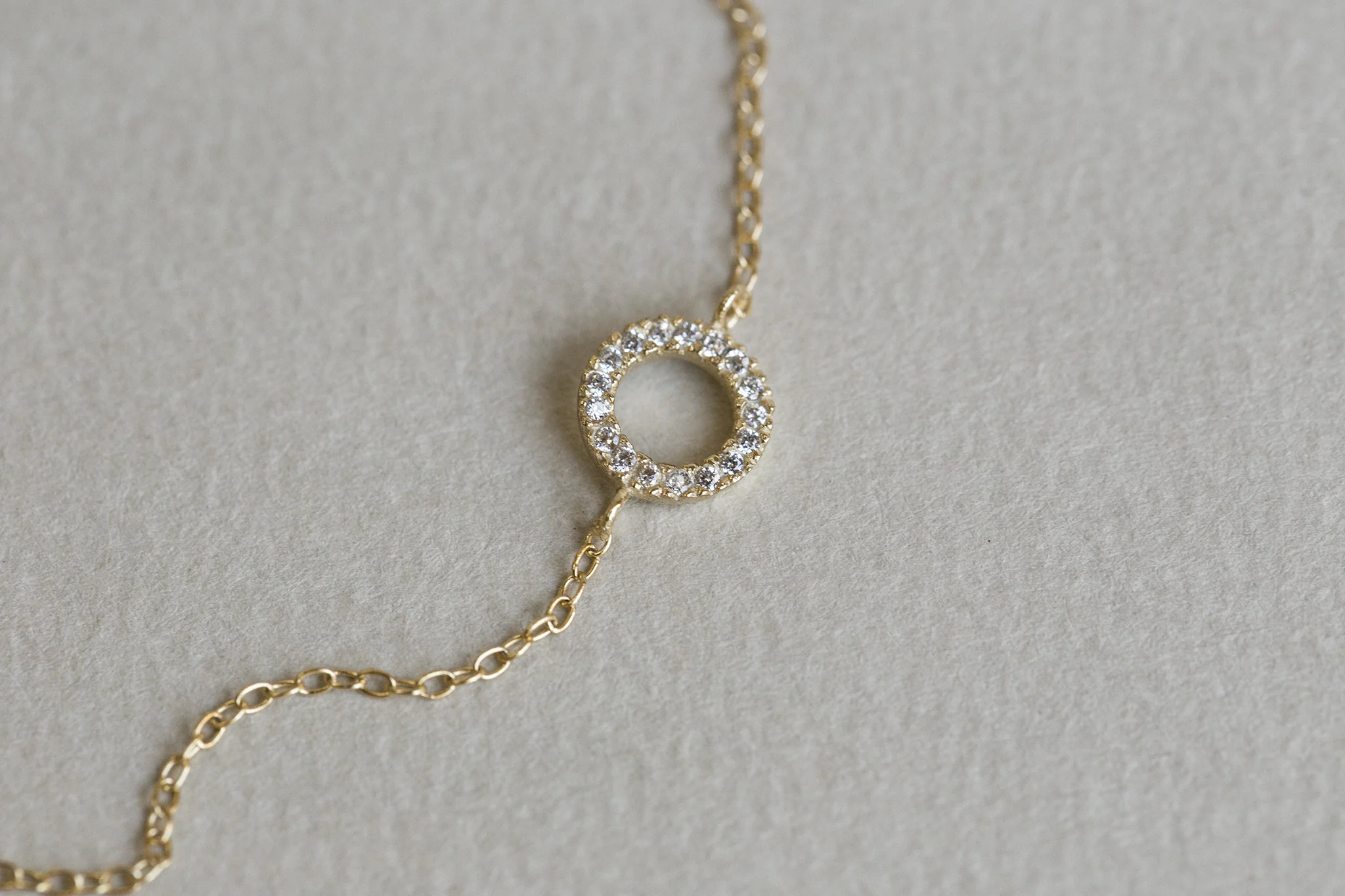 Crystal Large Circle Bracelet - Image 3