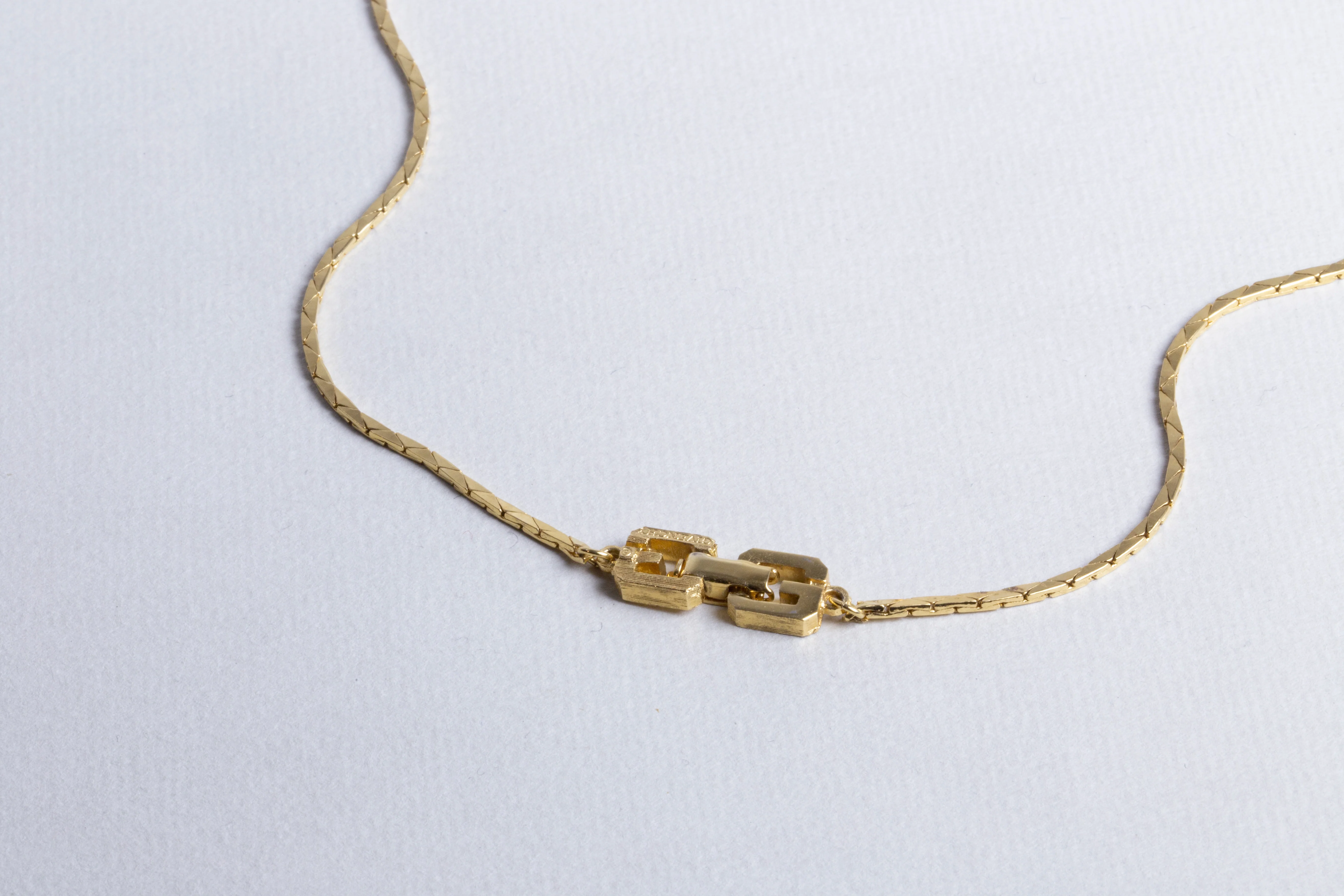 Vintage Gold Cube Necklace - Image 5