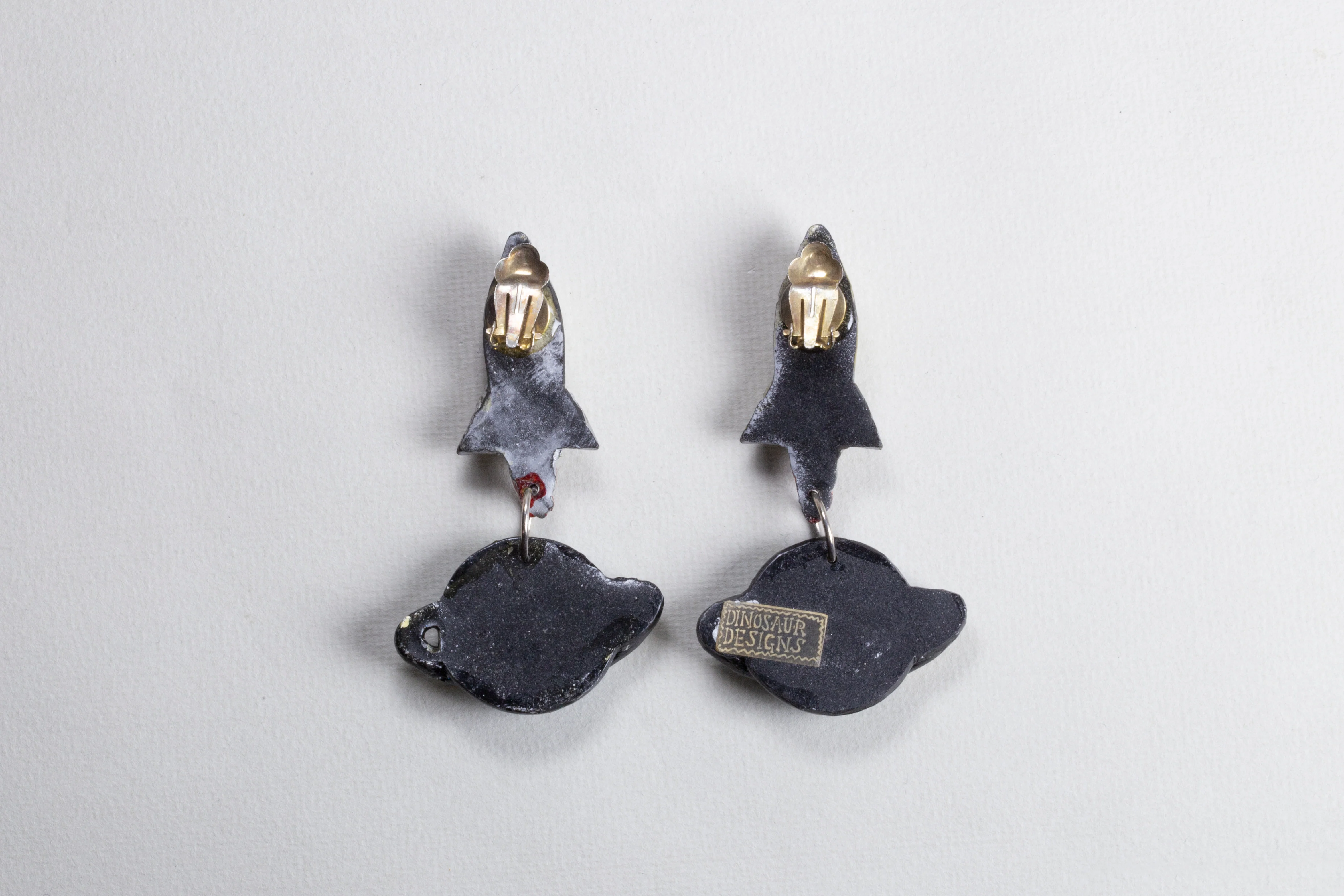 Earth and Rocket Clip-on Earrings - Image 5