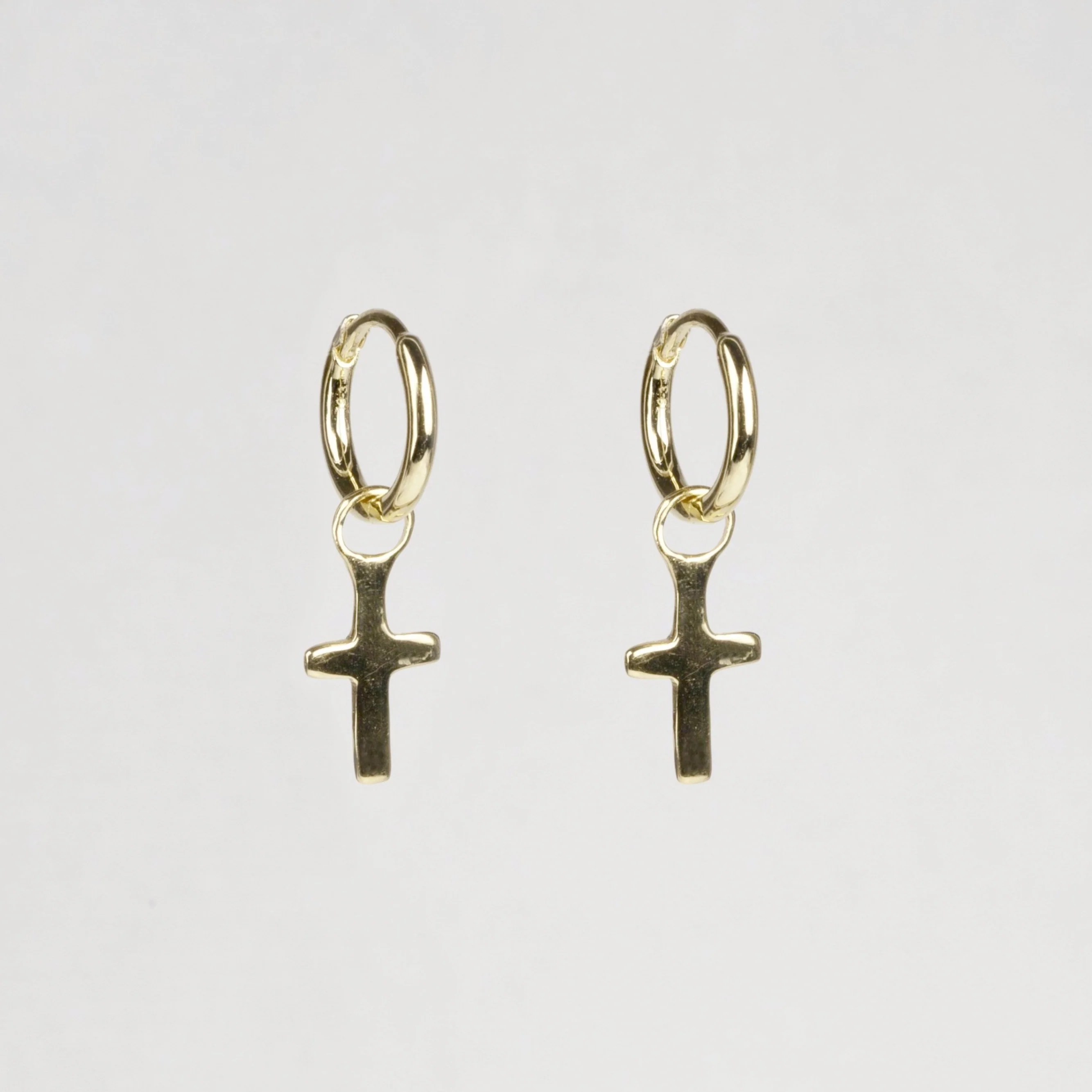 felt's Charmed Hoop Earrings - Crosses
