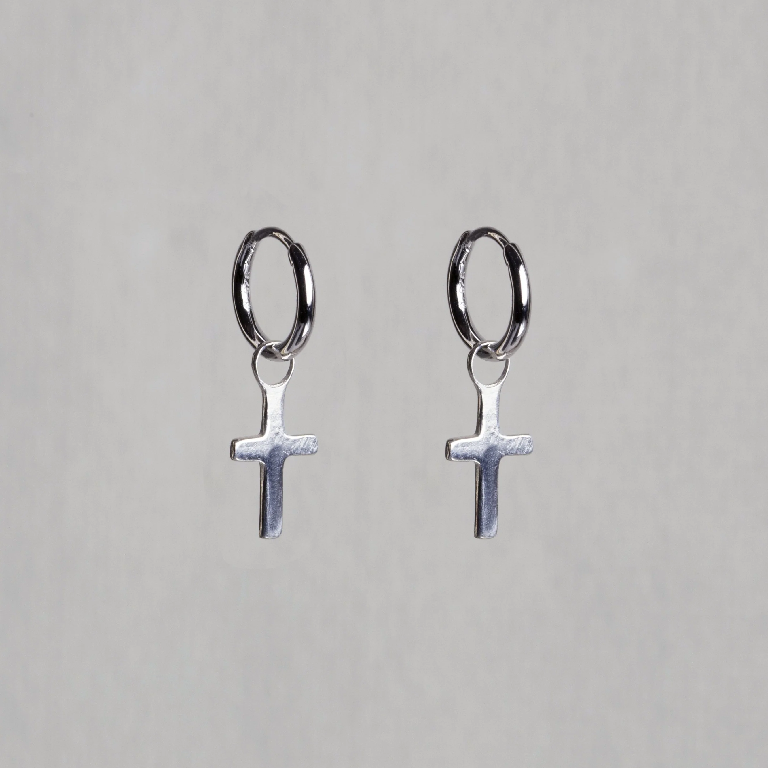 felt's Charmed Hoop Earrings - Crosses - Image 2