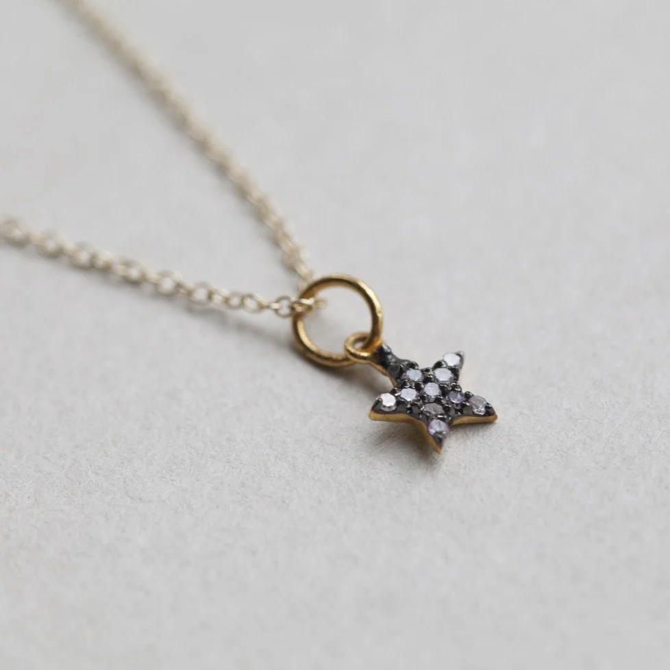 Diamond Star Stud Earrings - Image 4