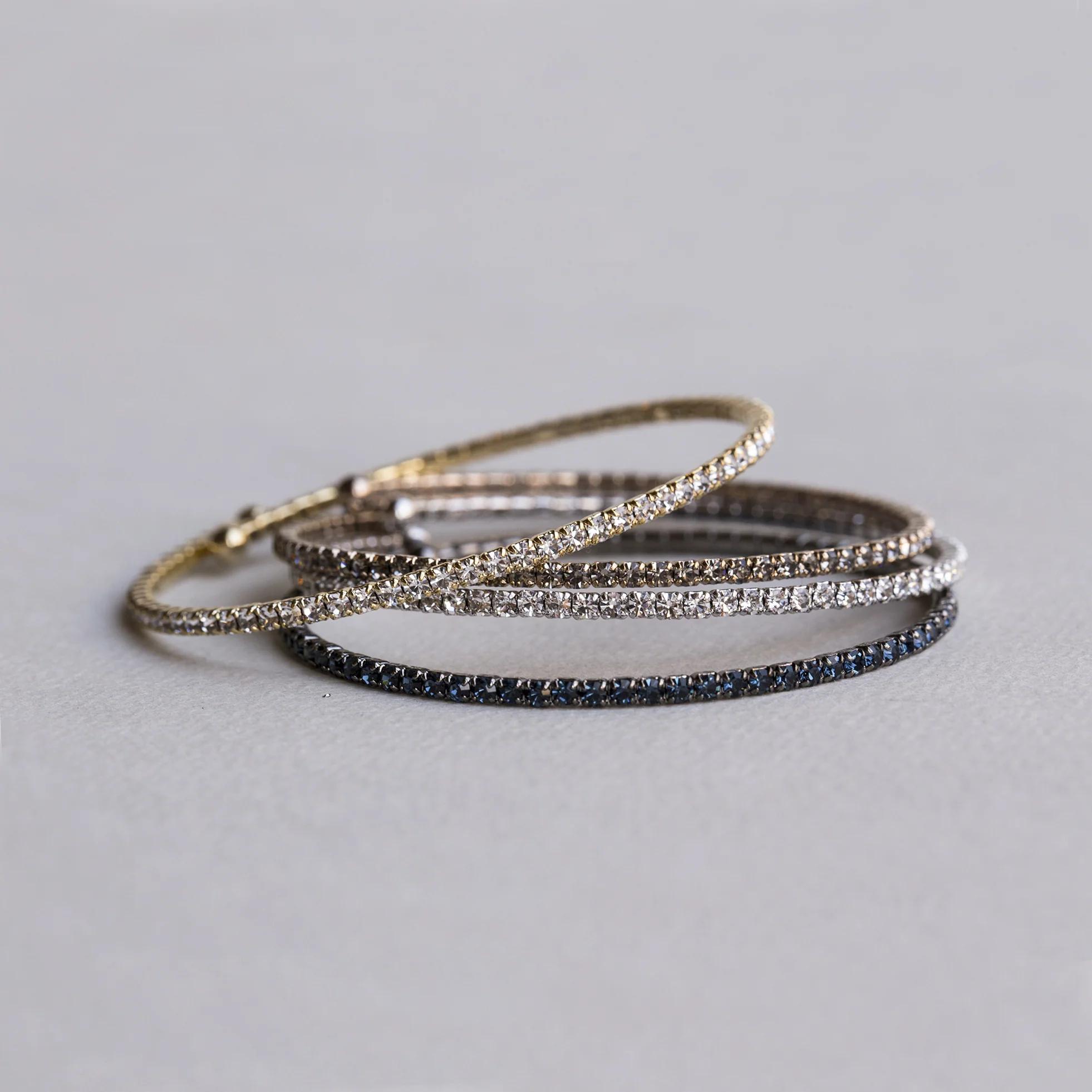 Flexi Diamante Bangles - Image 3