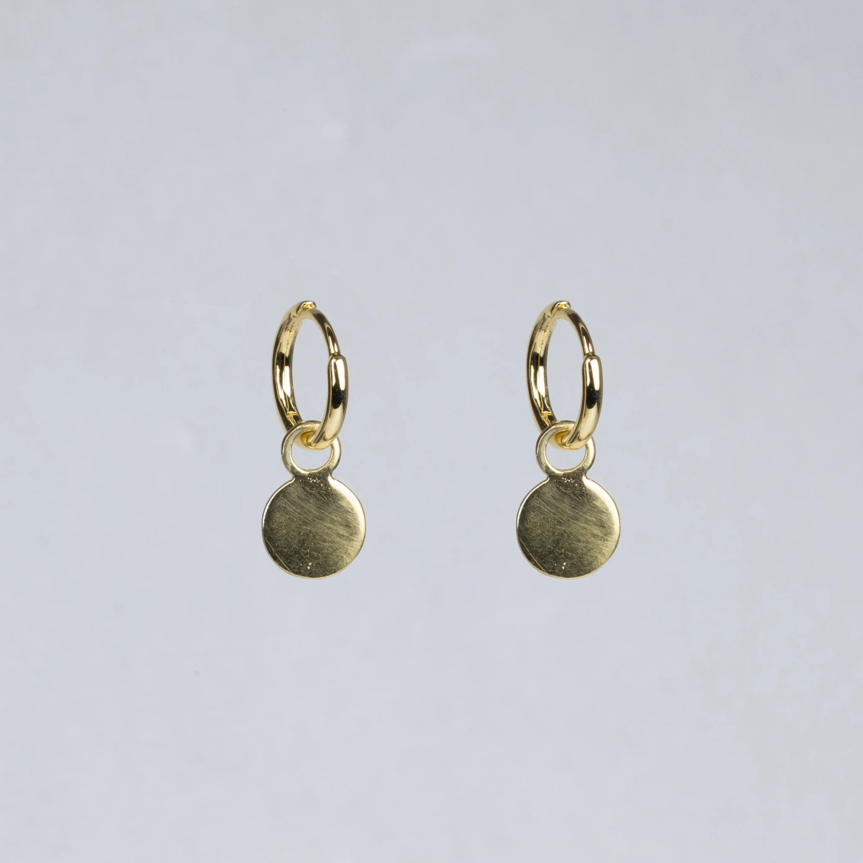 felt's Charmed Hoop Earrings - Disc