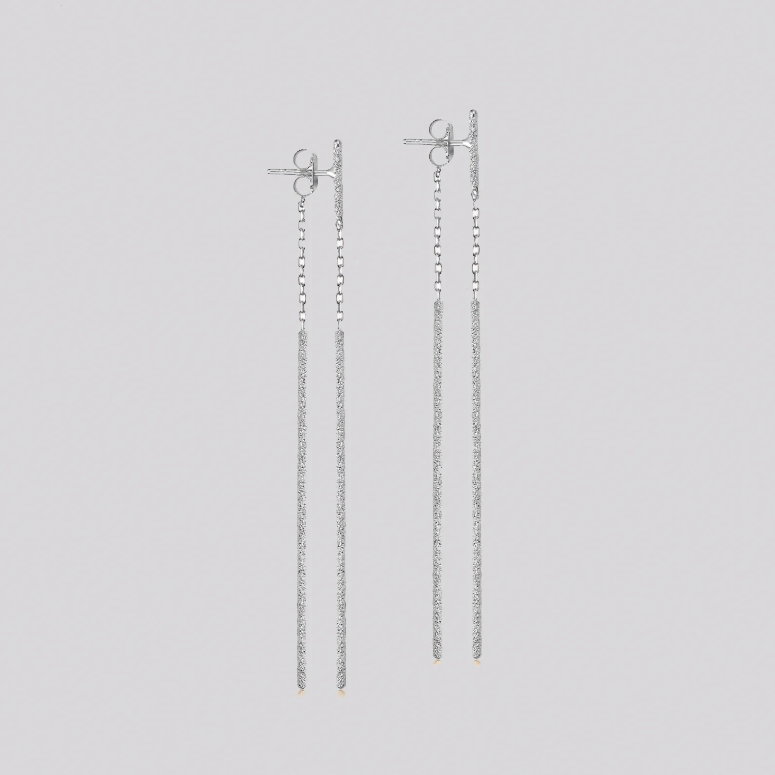 Florentine Finish Double Magic Wand Earrings