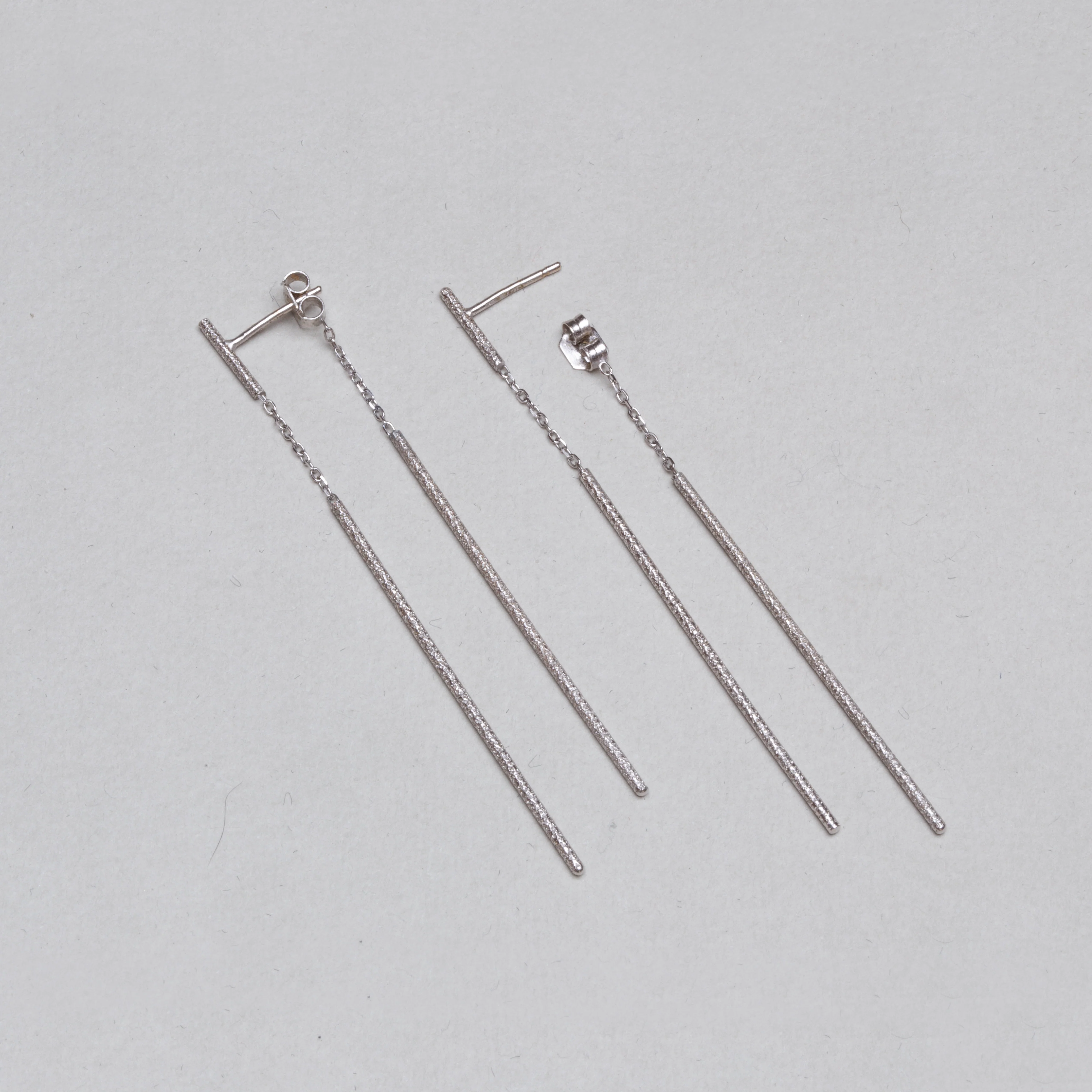Florentine Finish Double Magic Wand Earrings - Image 2