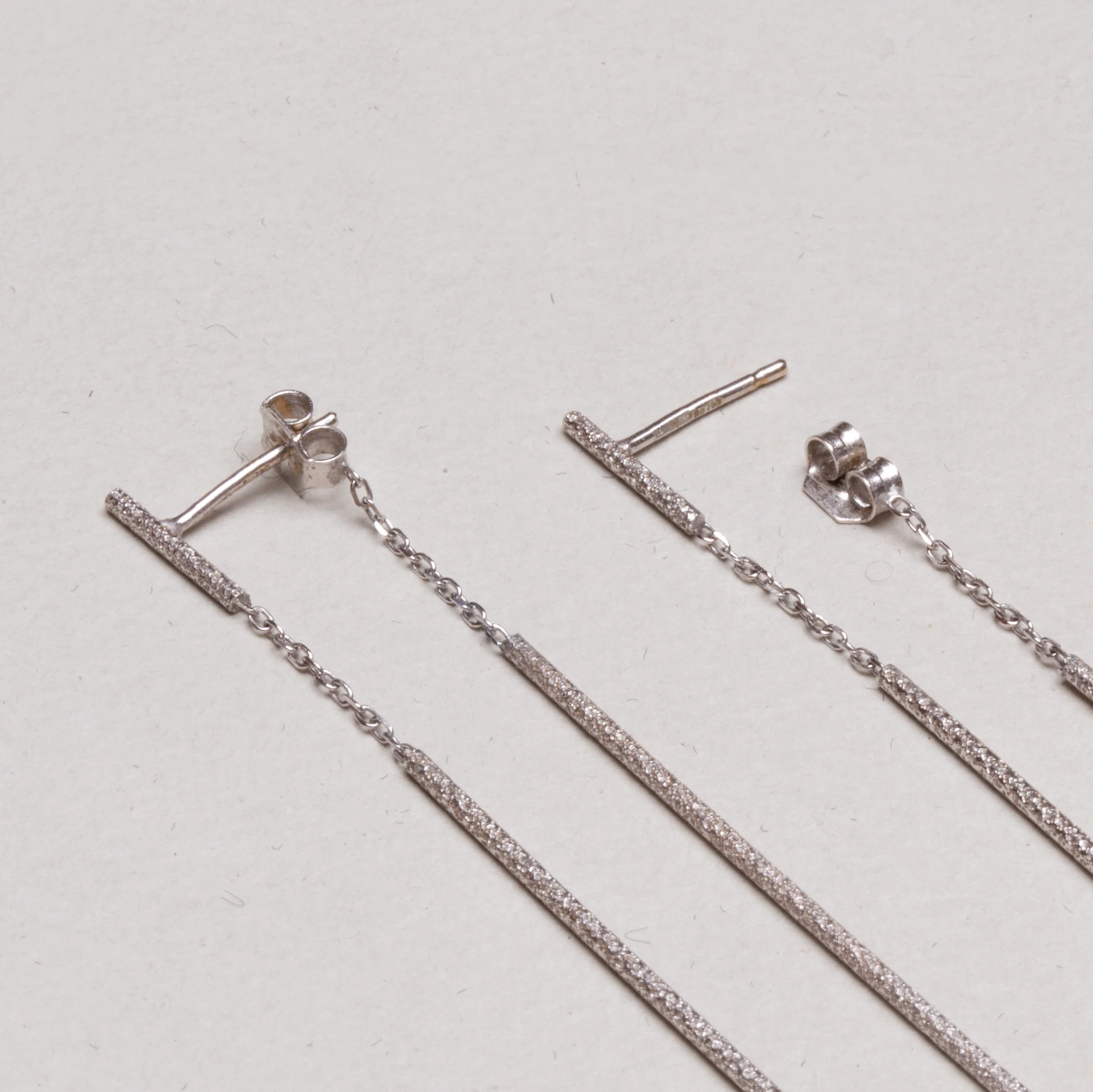 Florentine Finish Double Magic Wand Earrings - Image 3