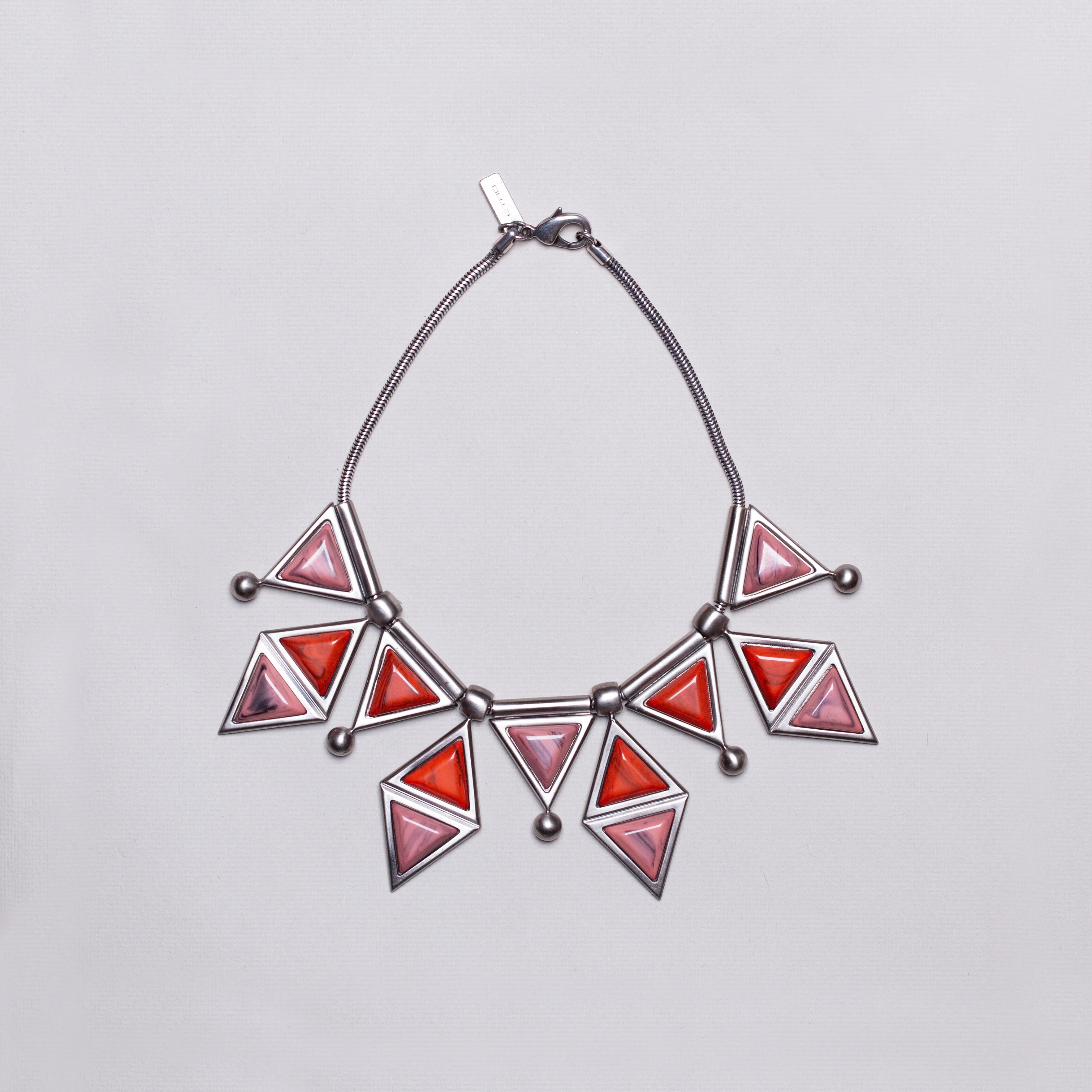 Vintage Geometric Sculptural Necklace