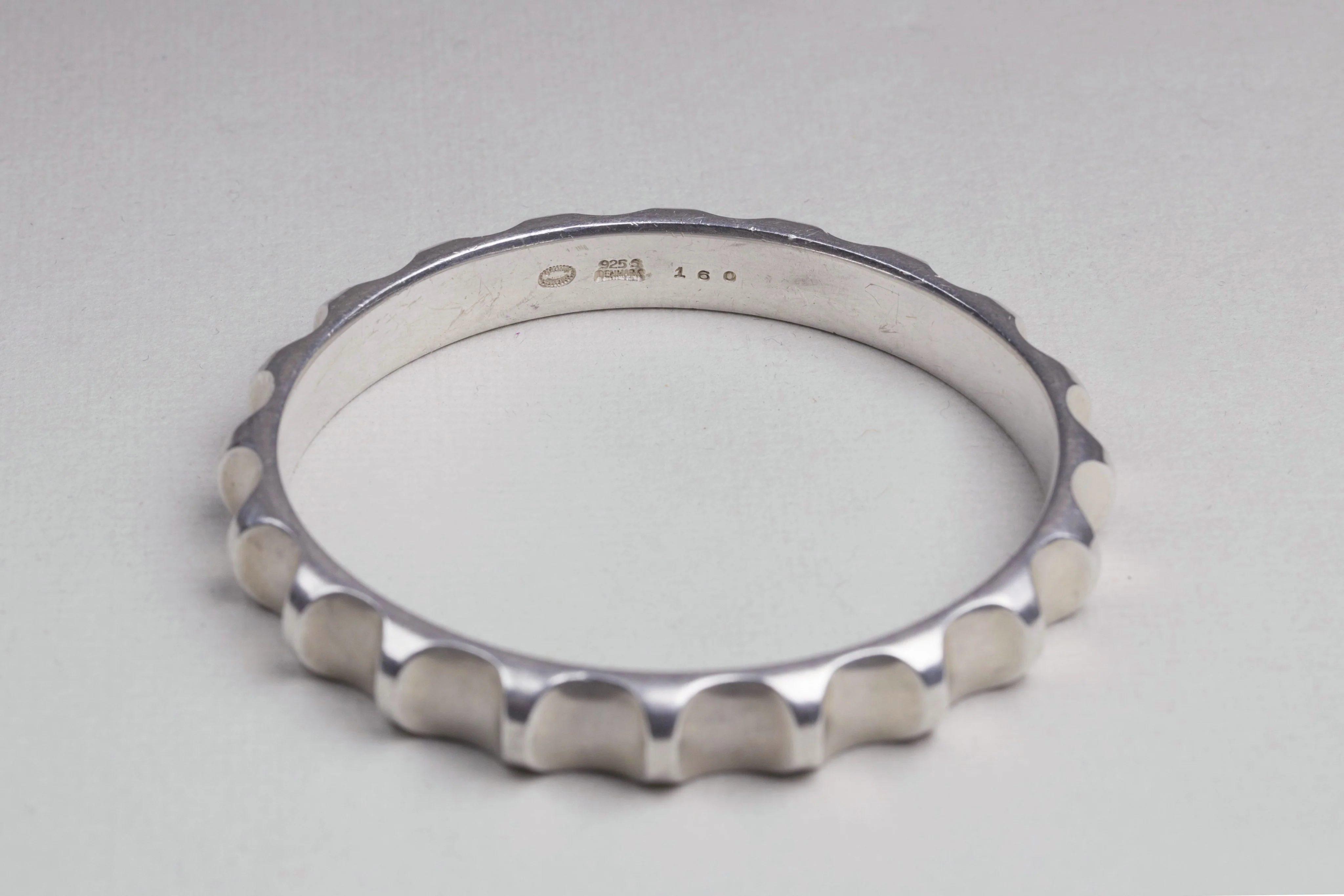 Georg Jensen Sterling Silver Bangle Bracelet Nanna Ditzel #160 - Image 3