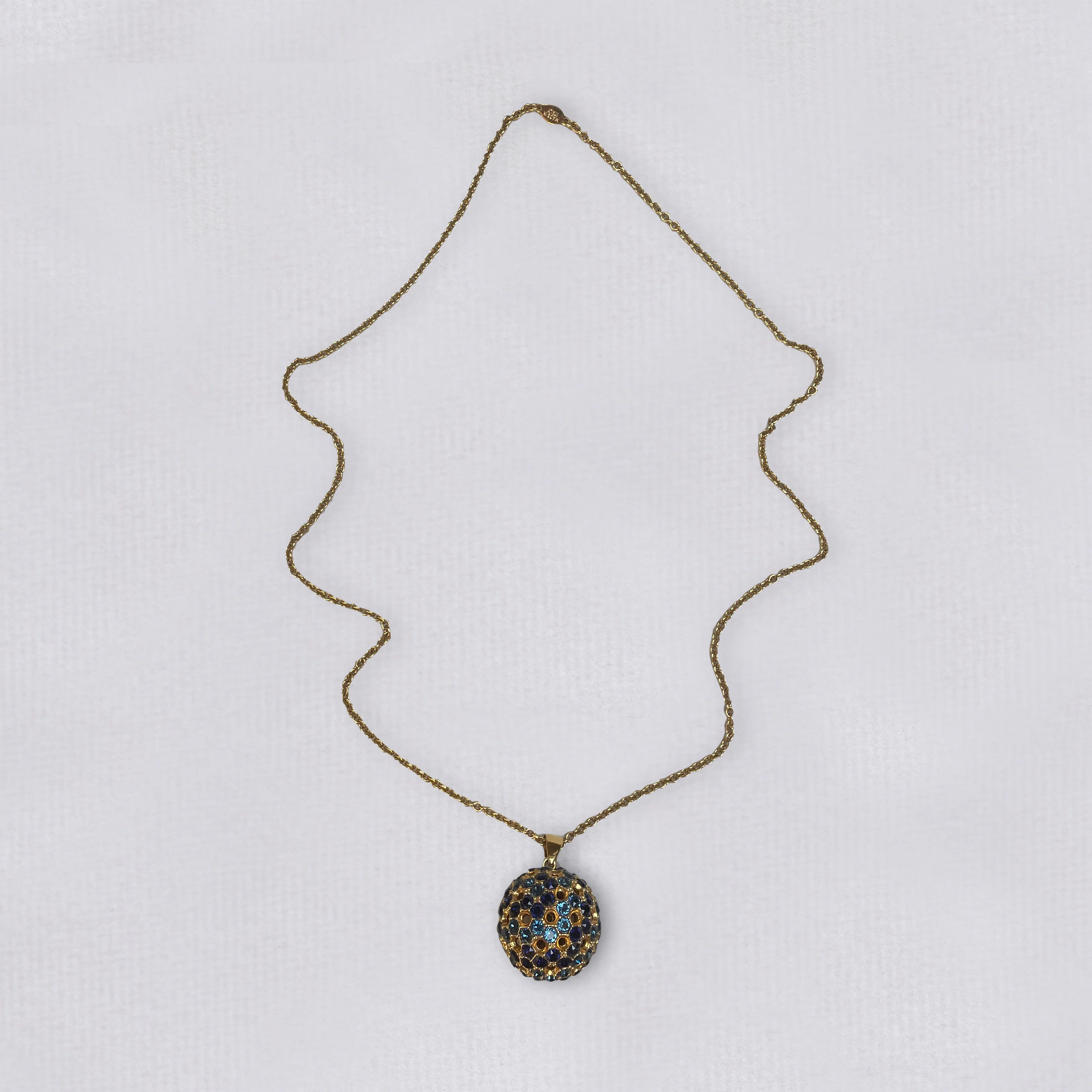 Gold Globe Pendant Necklace - Image 5