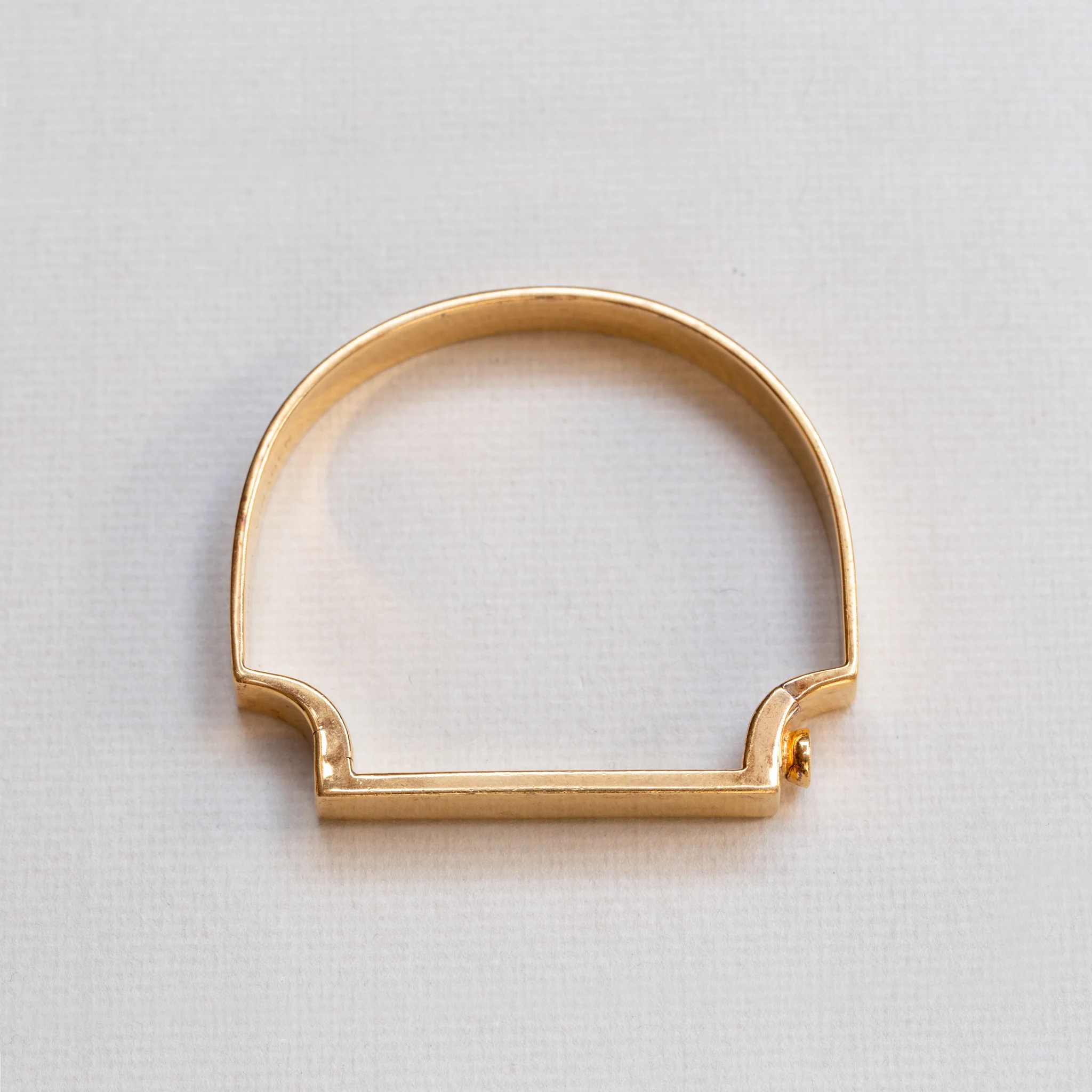 Gold Signature Bangle Bracelet - Image 3