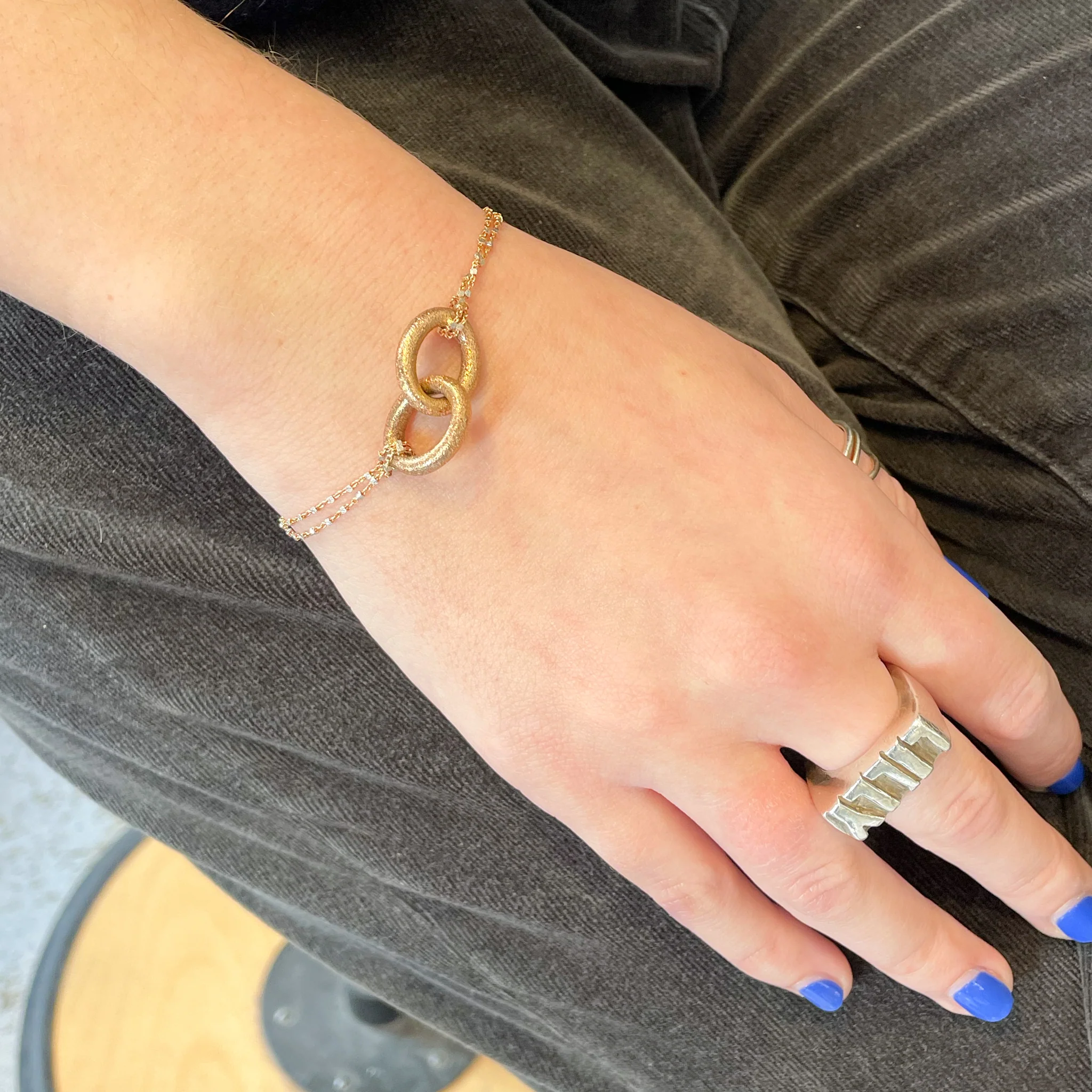 Gold Bracelet With Diamonds - Image 2