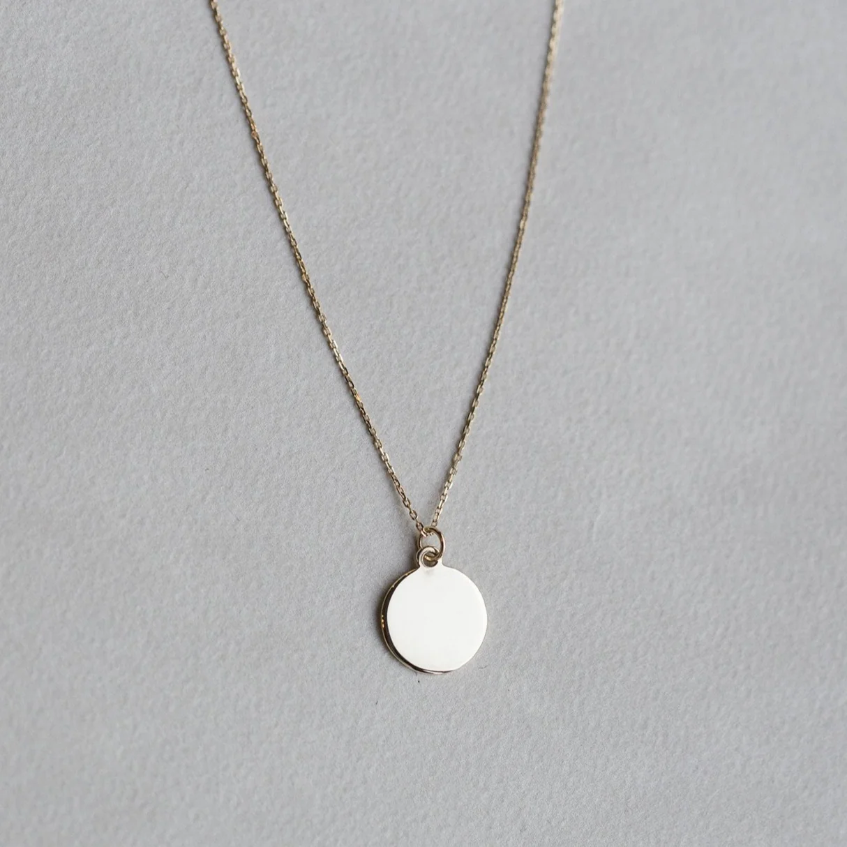 Gold Disc Necklace 1