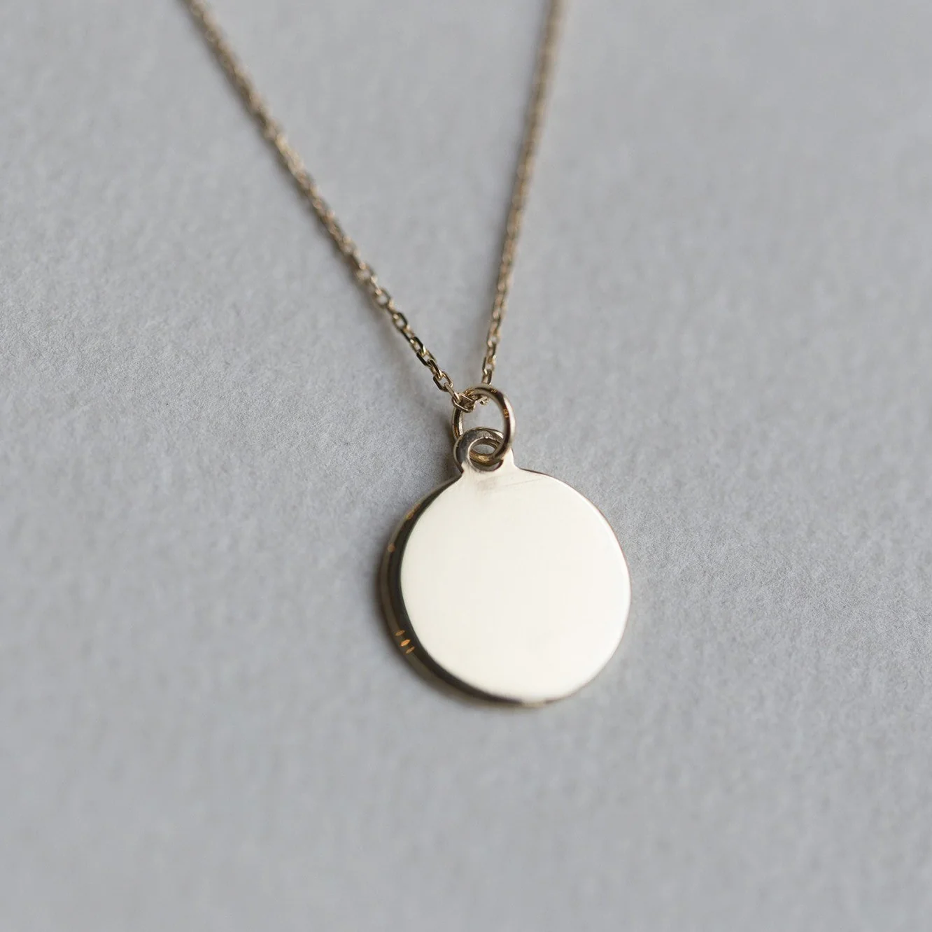Gold Disc Necklace 1 - Image 2