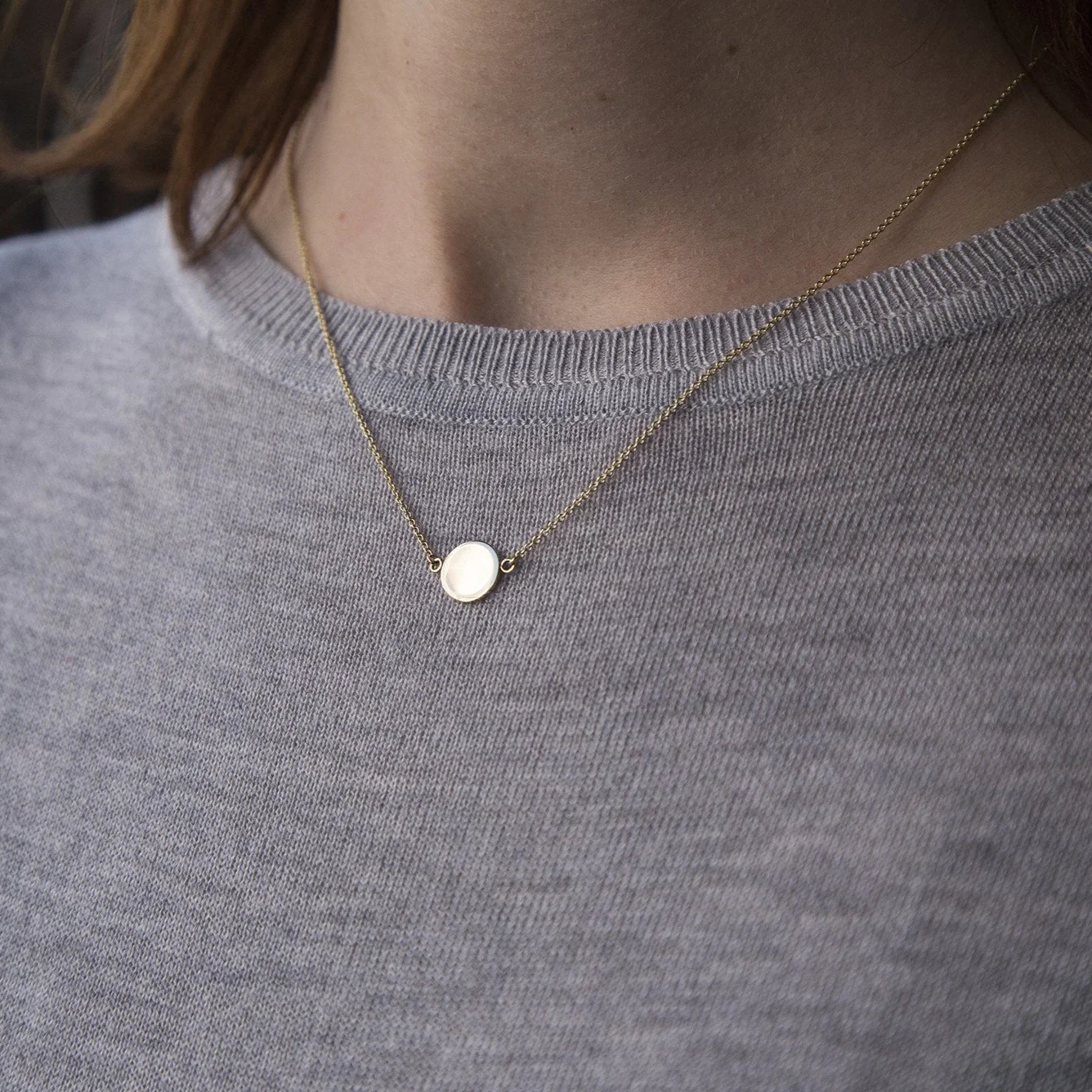 Gold Disc Necklace II
