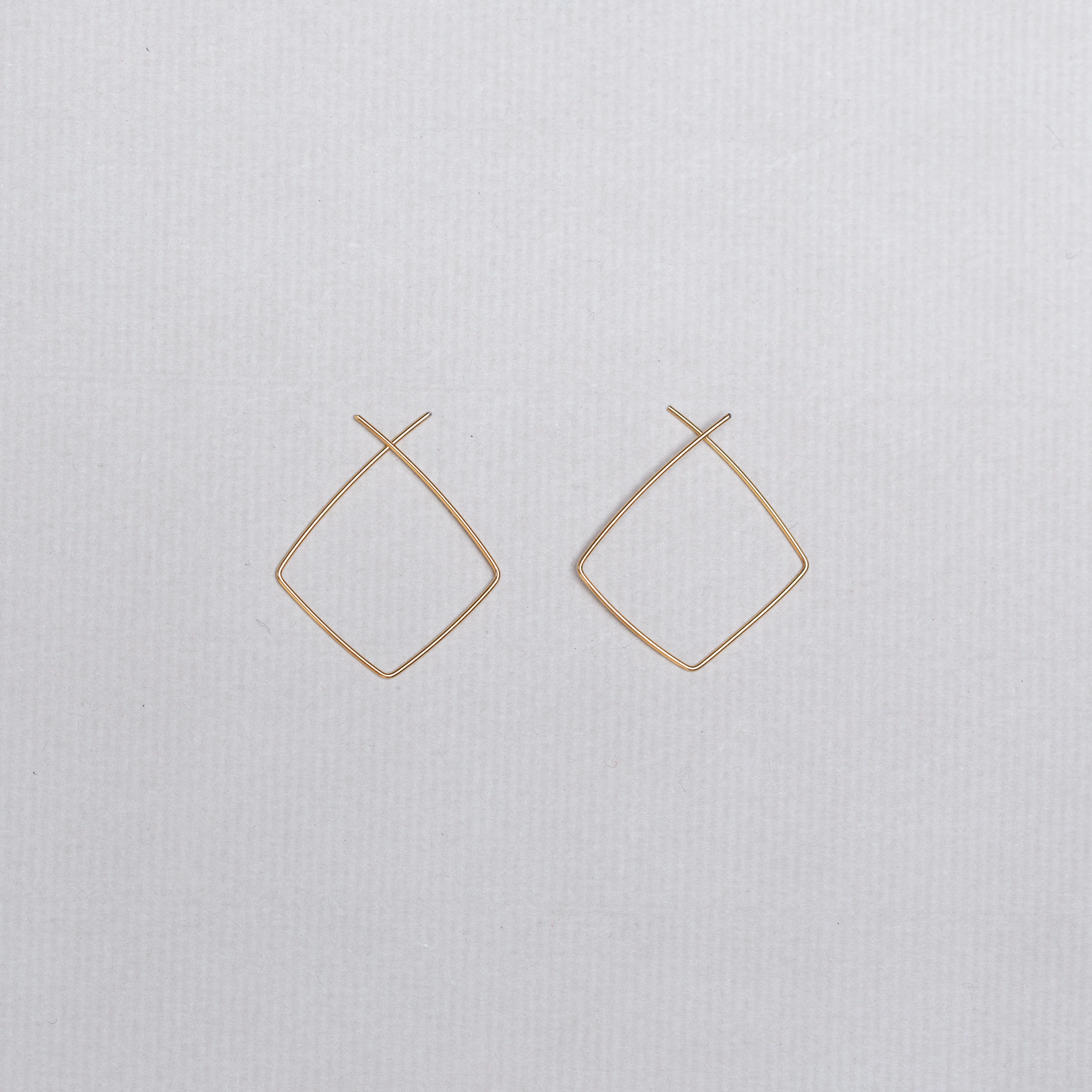 Gold Filled Square Earrings - Image 2