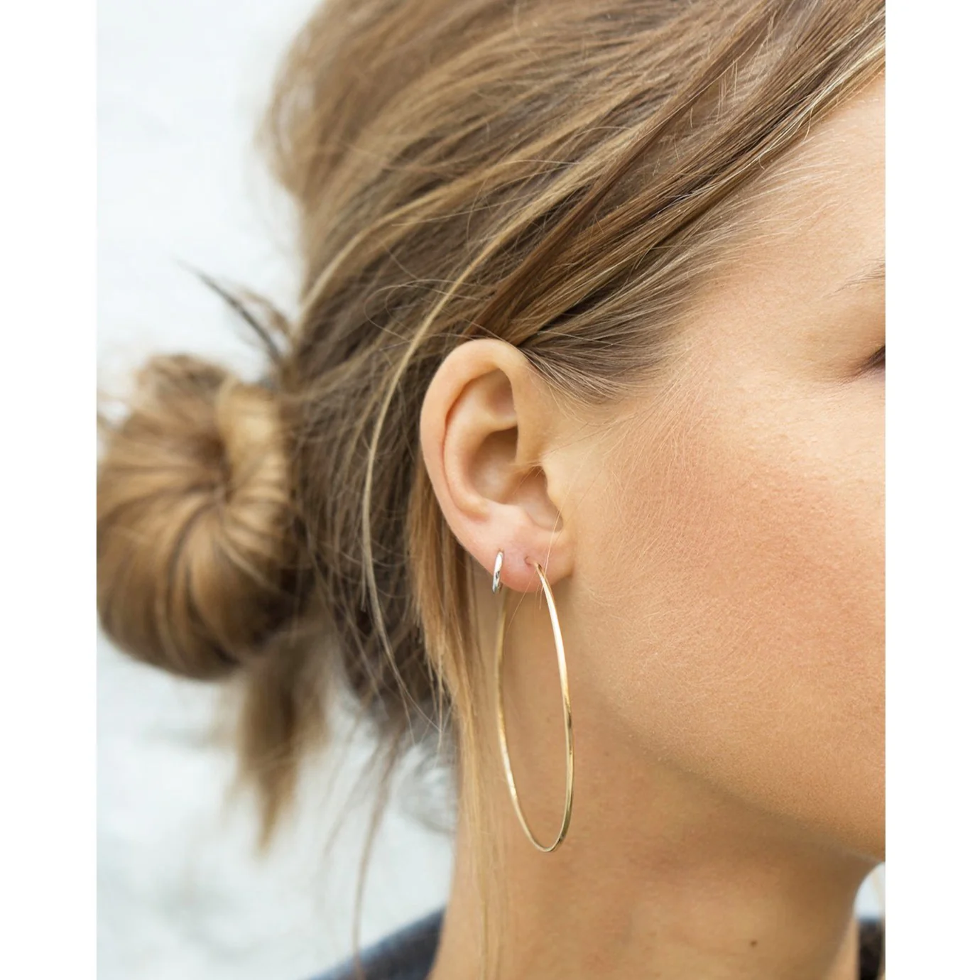 Gold Hoop Earrings - Image 4