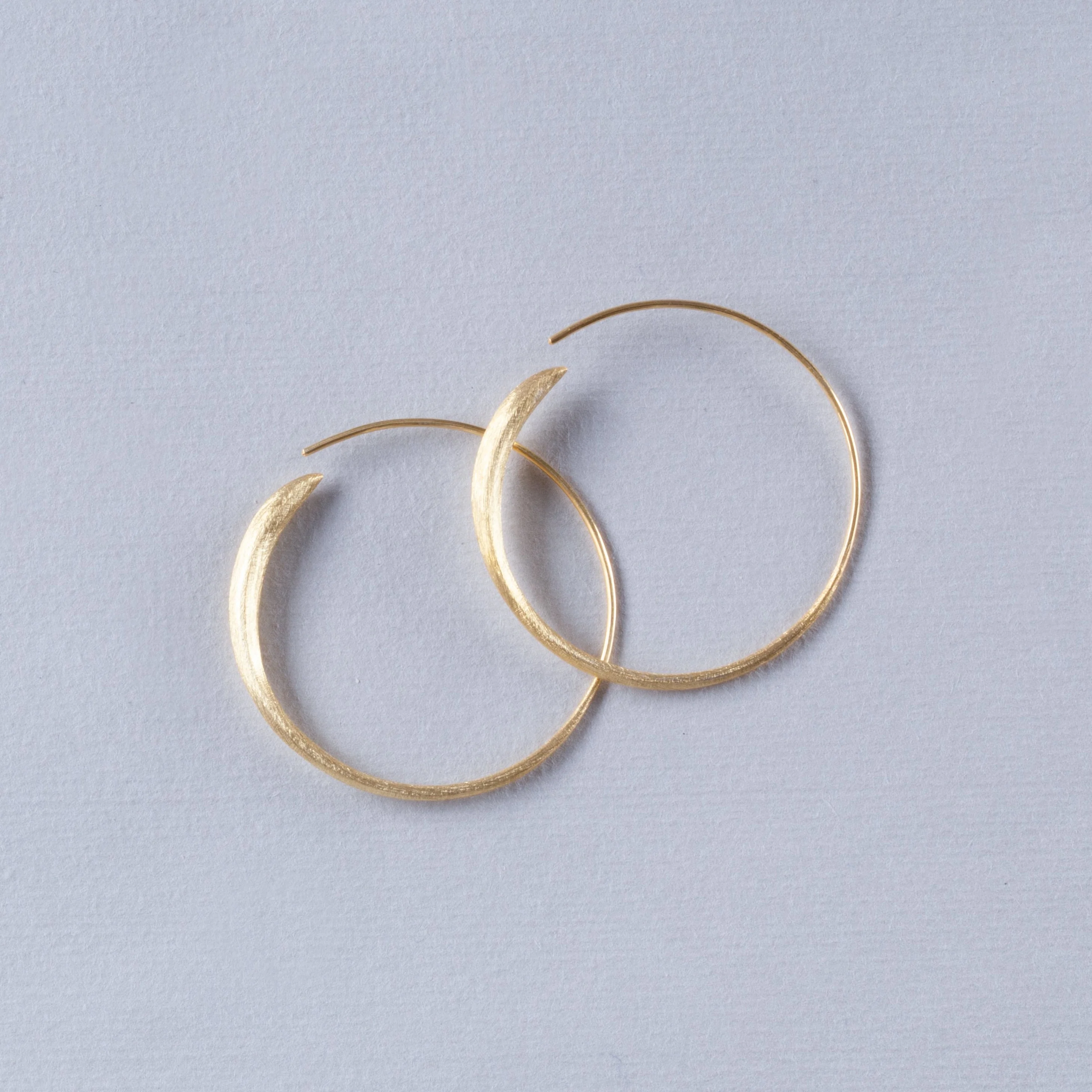 Gold Wrap Over Hoop Earrings - Image 4