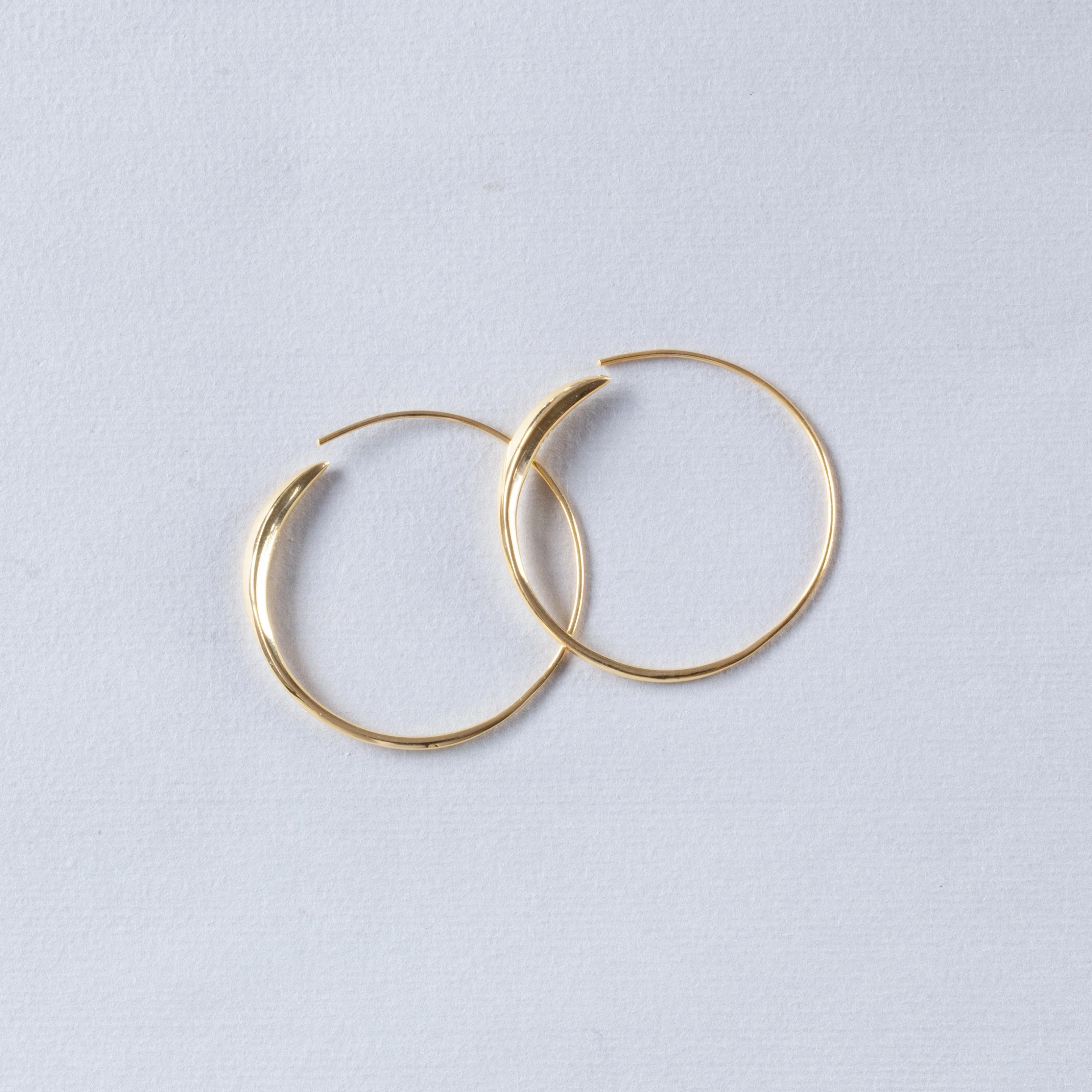 Gold Wrap Over Hoop Earrings - Image 5