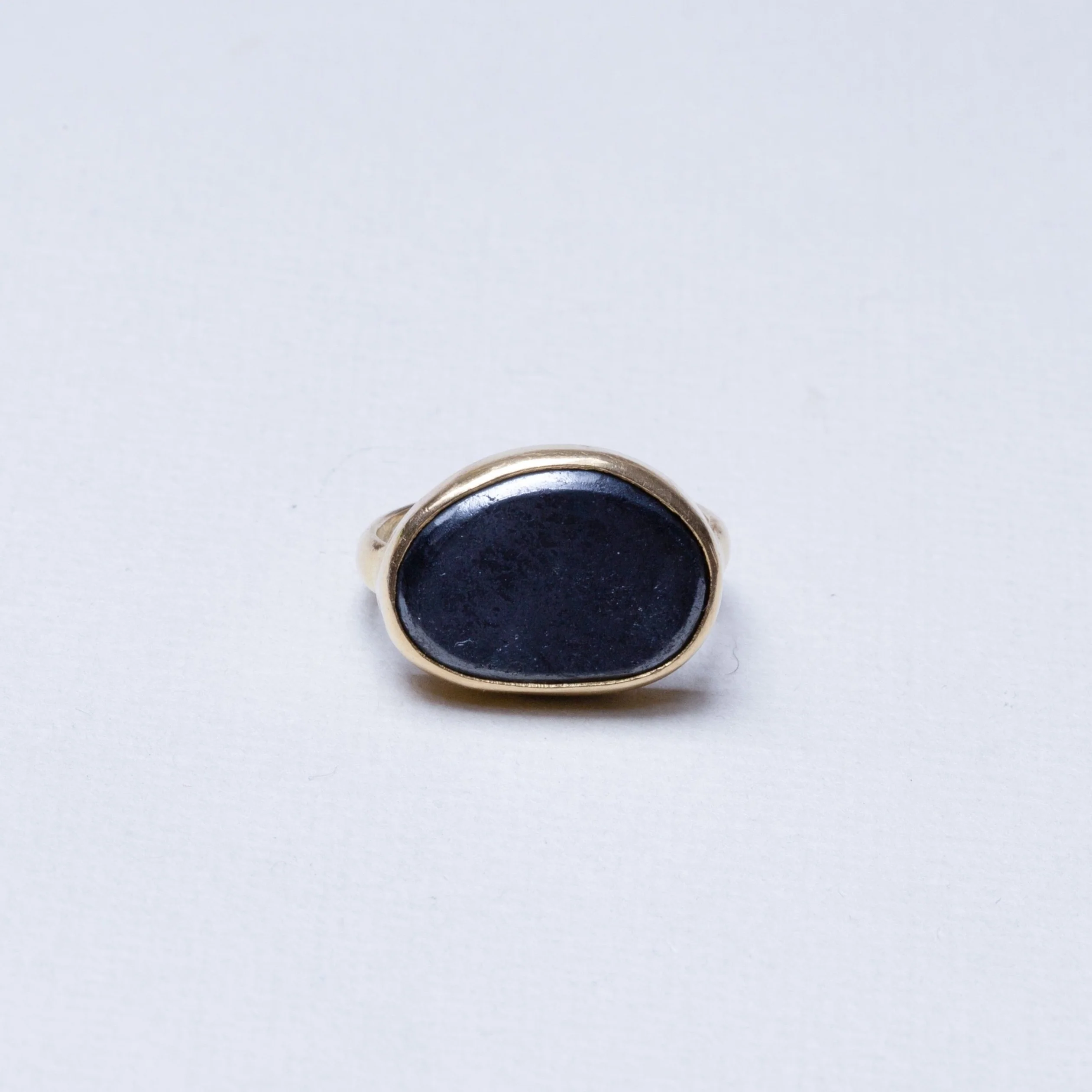 Hematite Greek Ring - Image 2