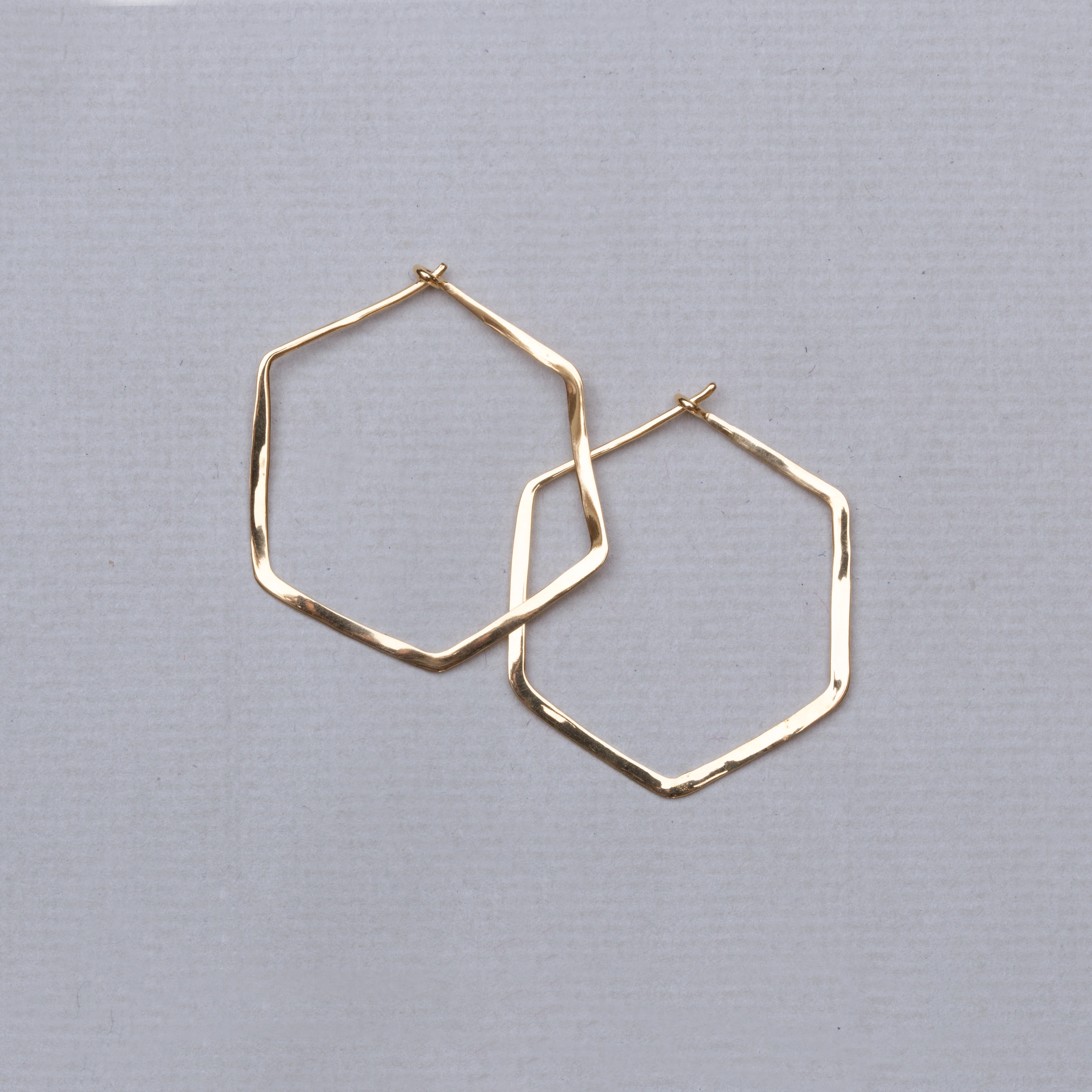 Hexagon Hoop Earrings - Image 2