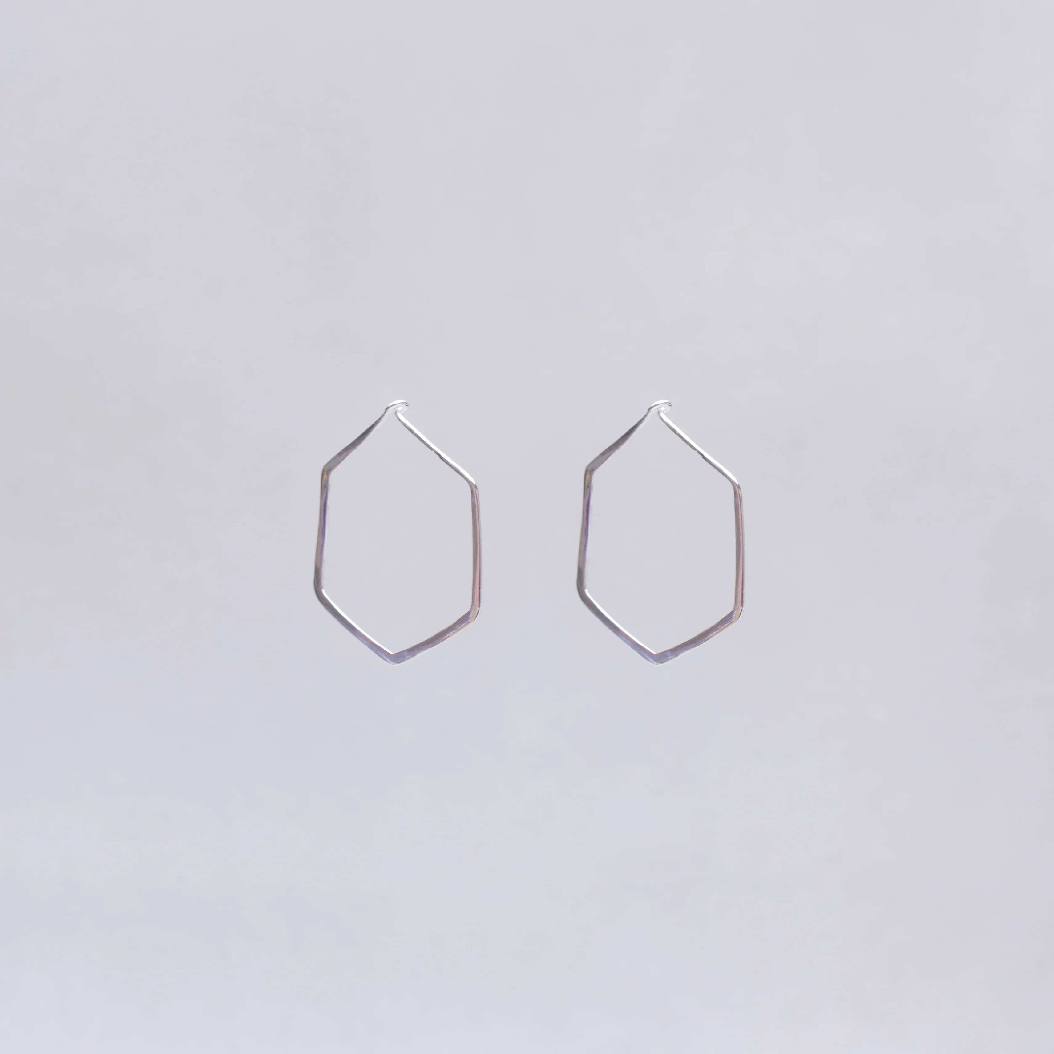 Hexagon Hoop Earrings - Image 4