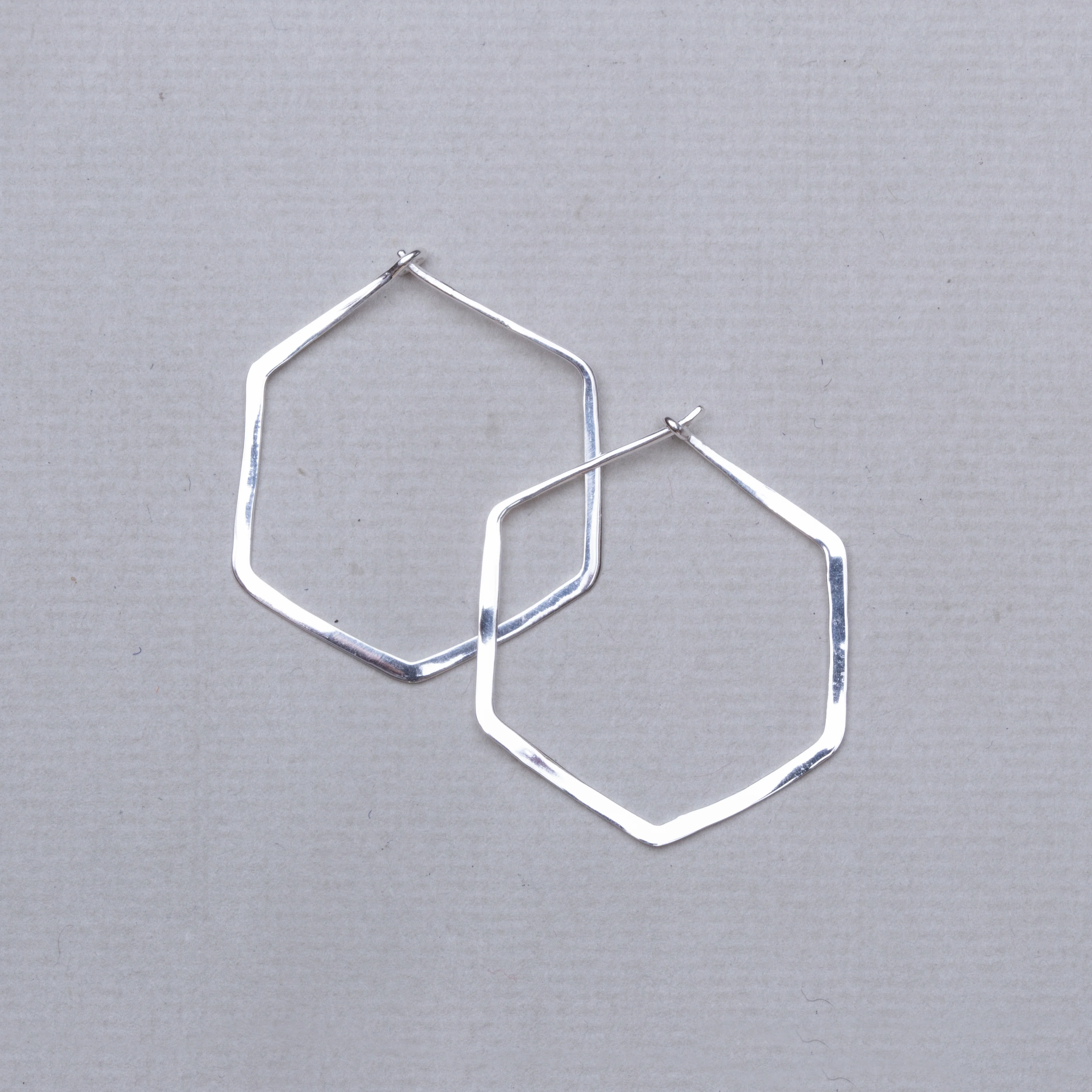 Hexagon Hoop Earrings - Image 5