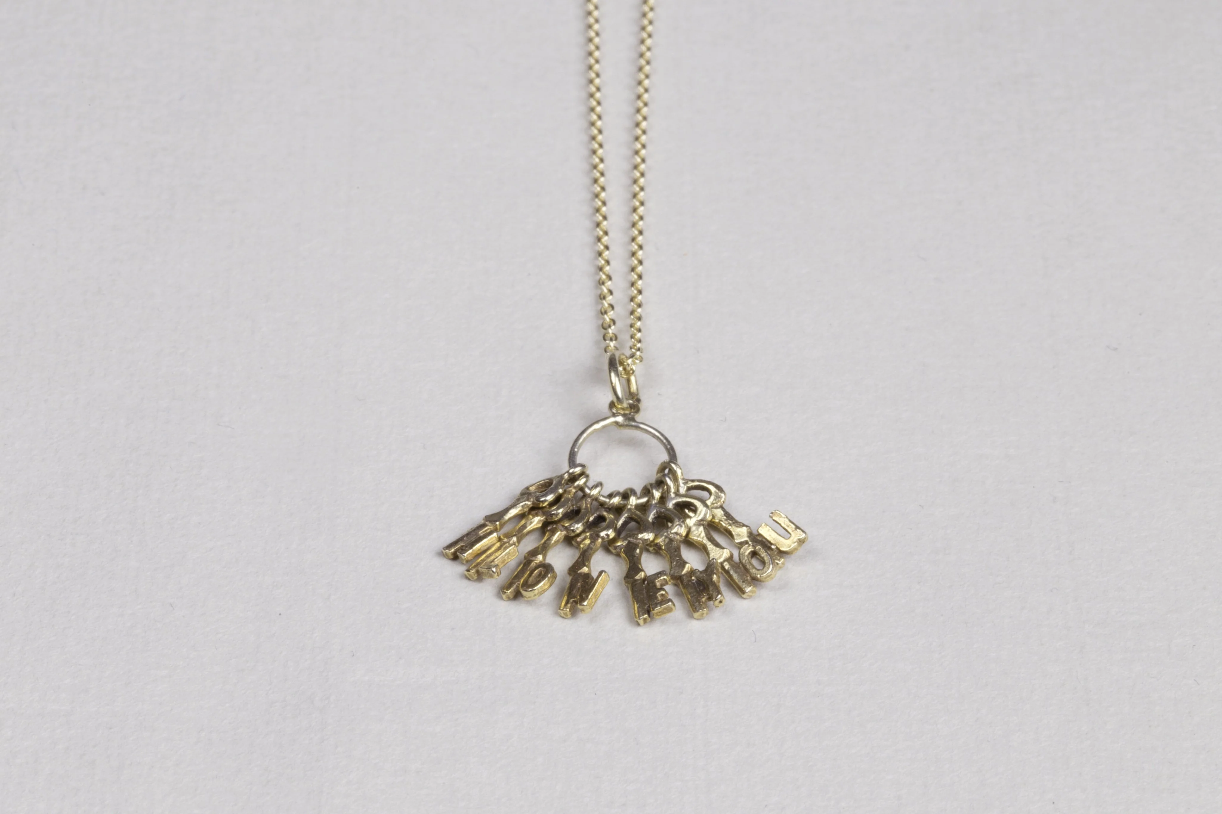 I Love You Key Pendant Charm - Image 5