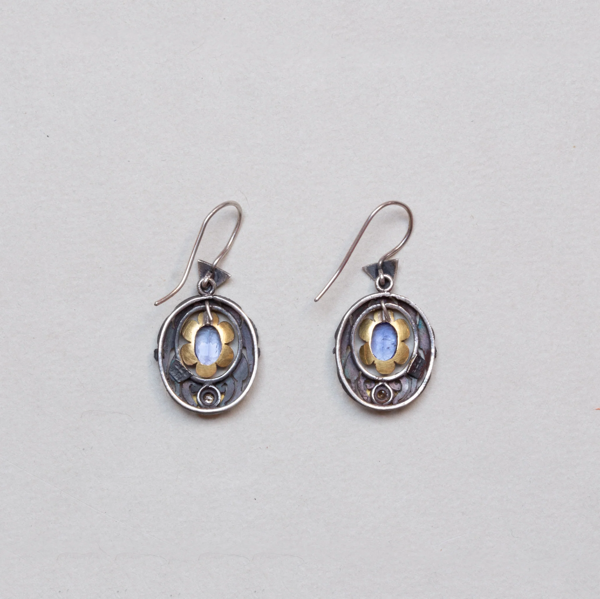 Tanzanite and Diamond Earrings - Image 3