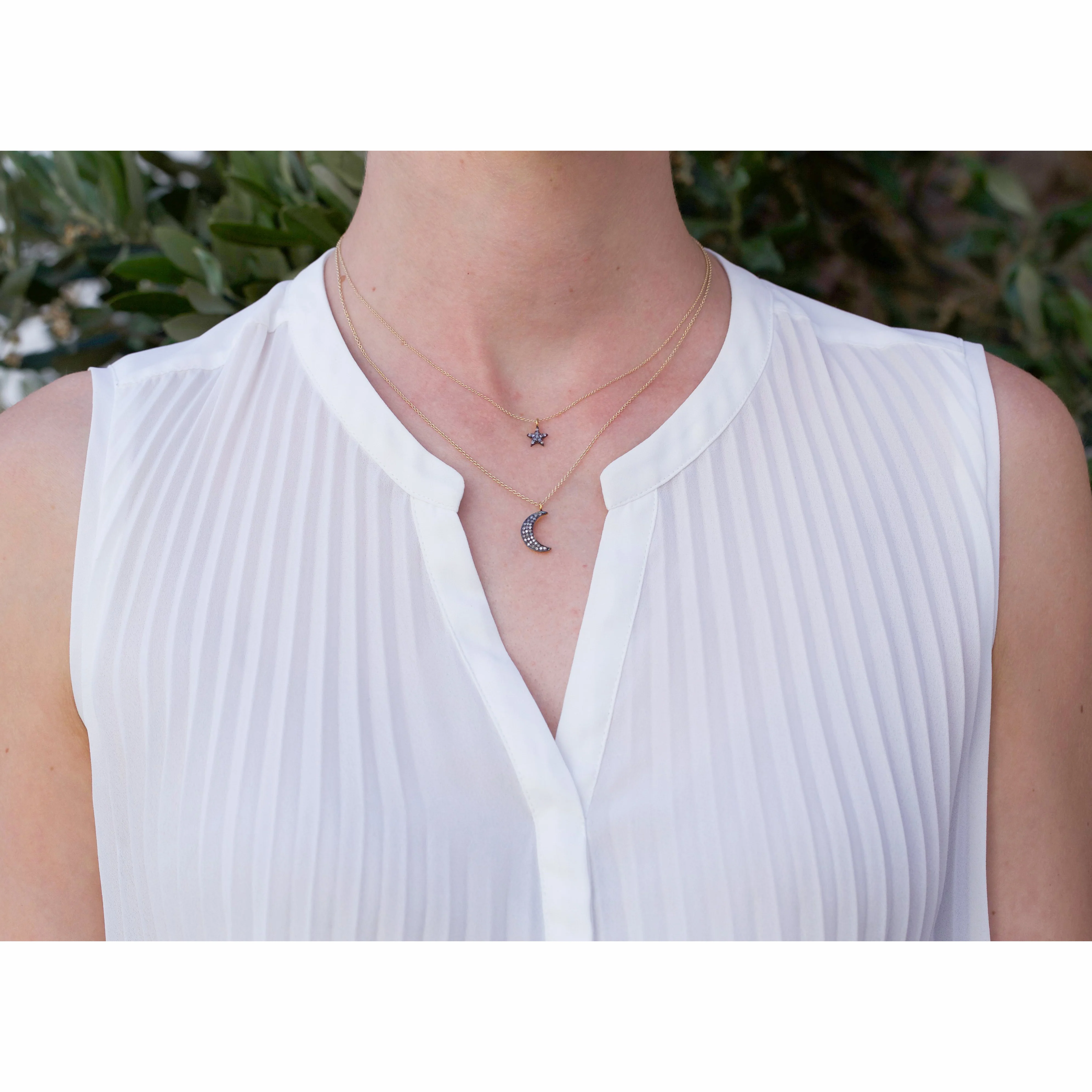 Large Diamond Crescent Charm - Image 6