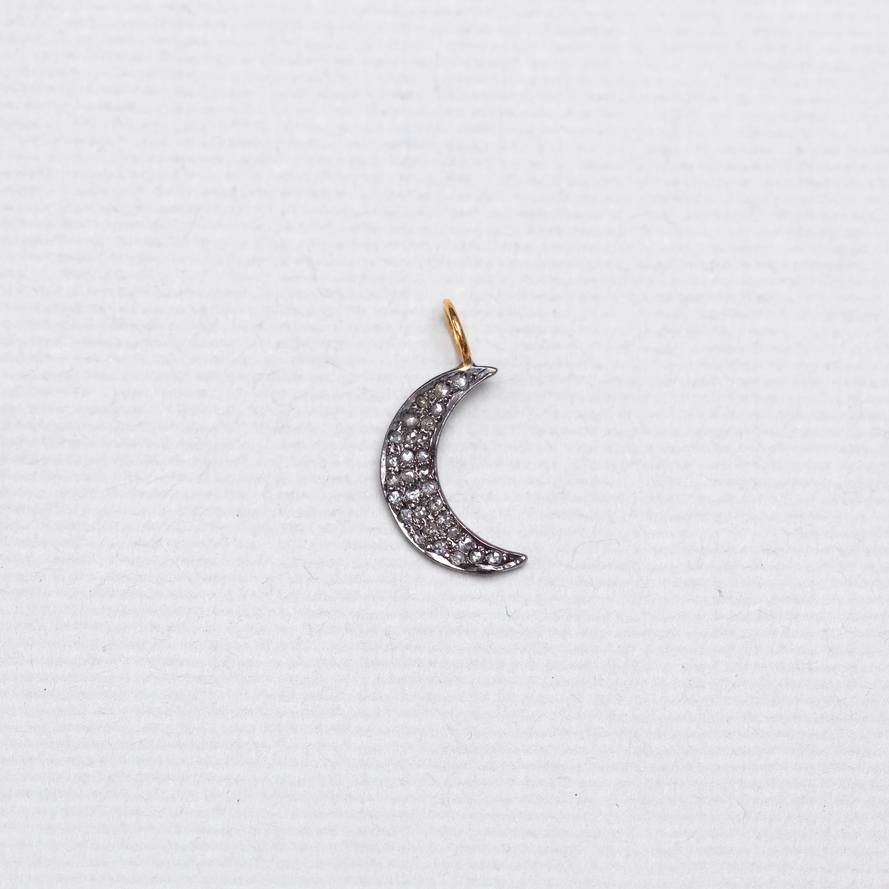 Large Diamond Moon Charm