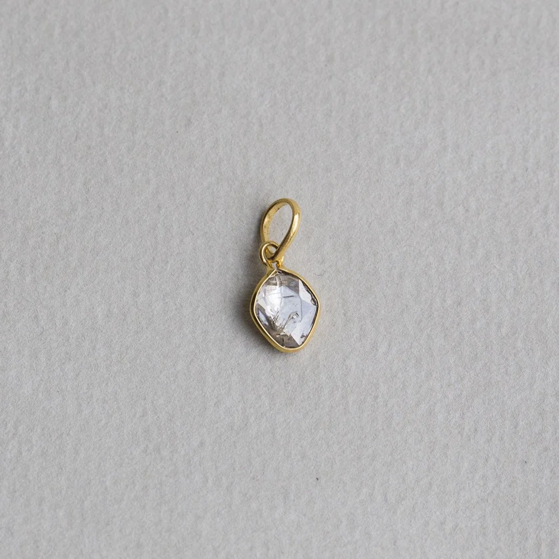 Large Diamond Slice Pendant