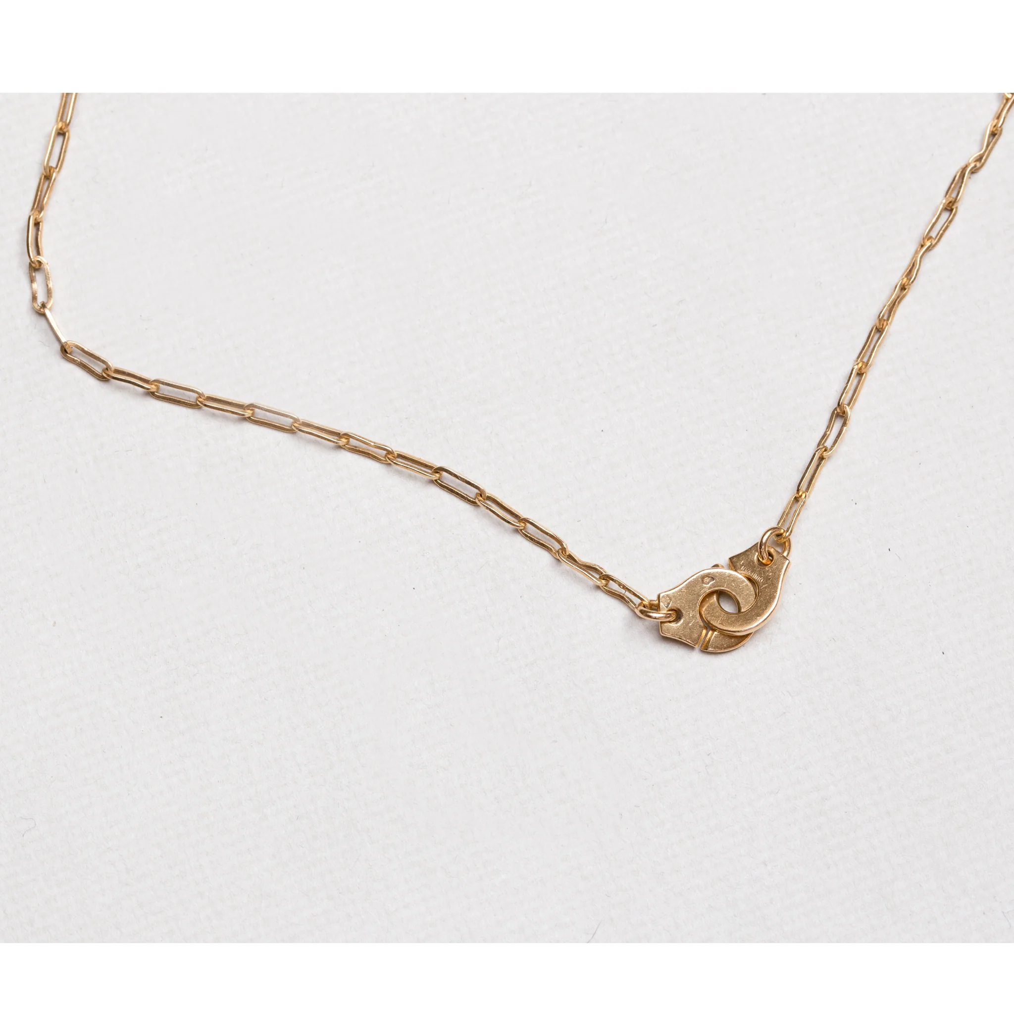 Vintage Dinh Van Menottes R10 Yellow Gold Necklace - Image 3