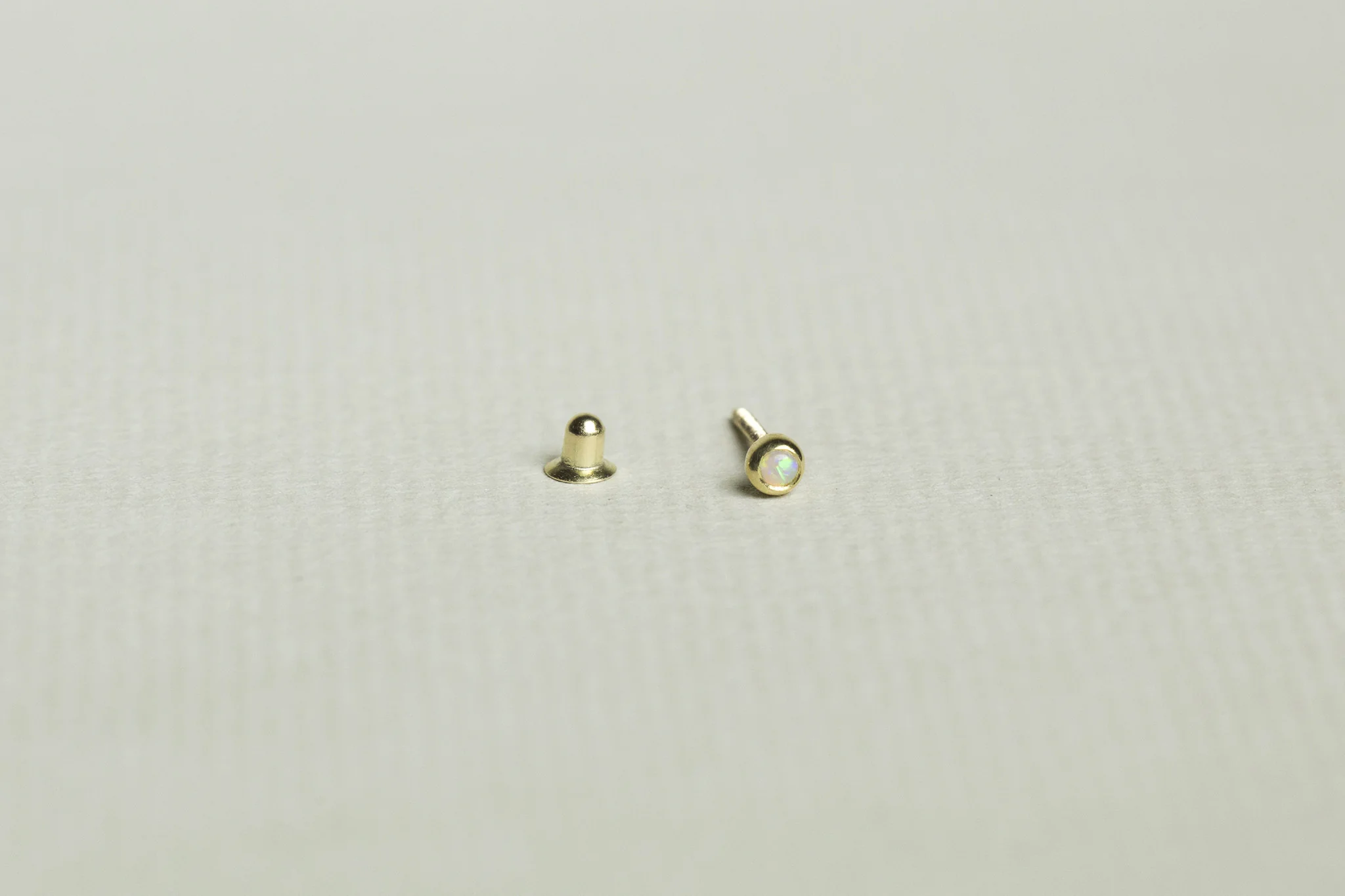 Opal Blob Cartilage Screw Back Earring - Image 2