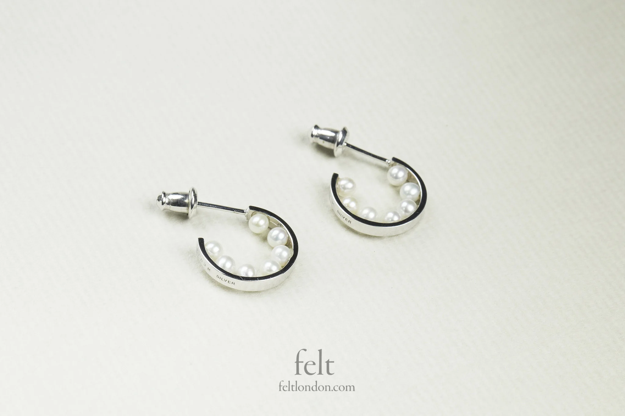 Pearls on the Inside Hoops - Image 3